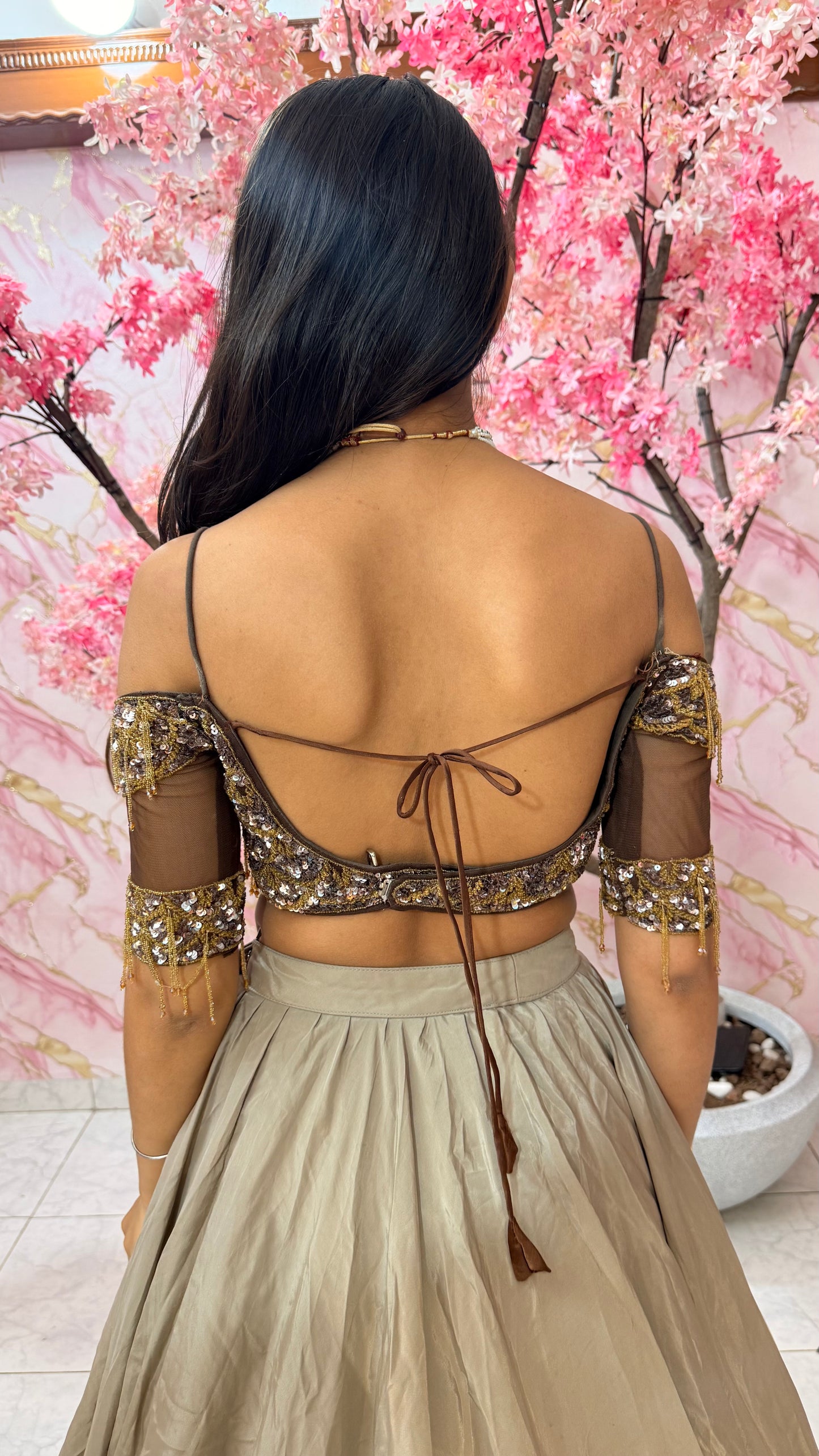 Embellished wedding lehenga 4032