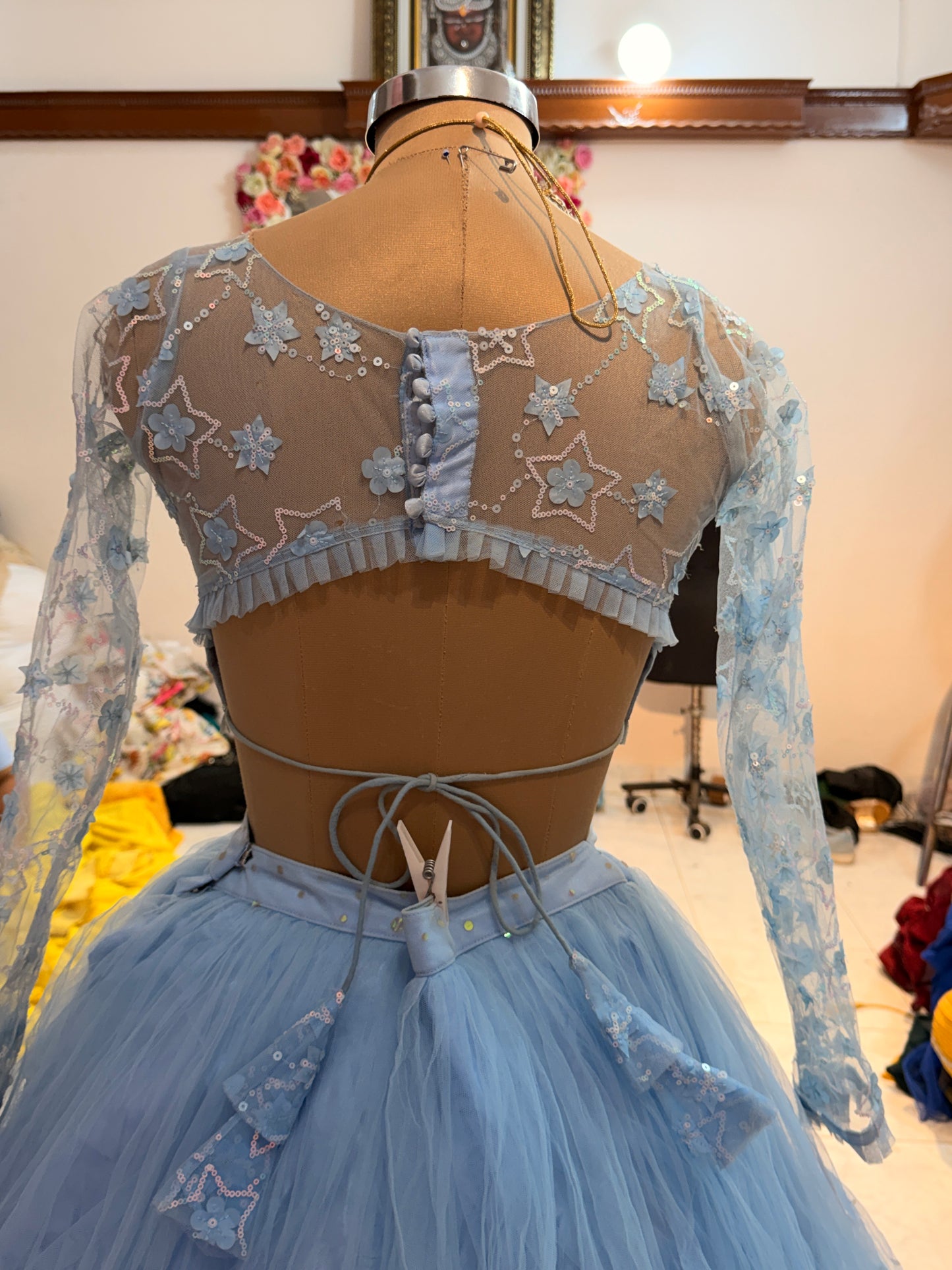 Embellished wedding lehenga 4121