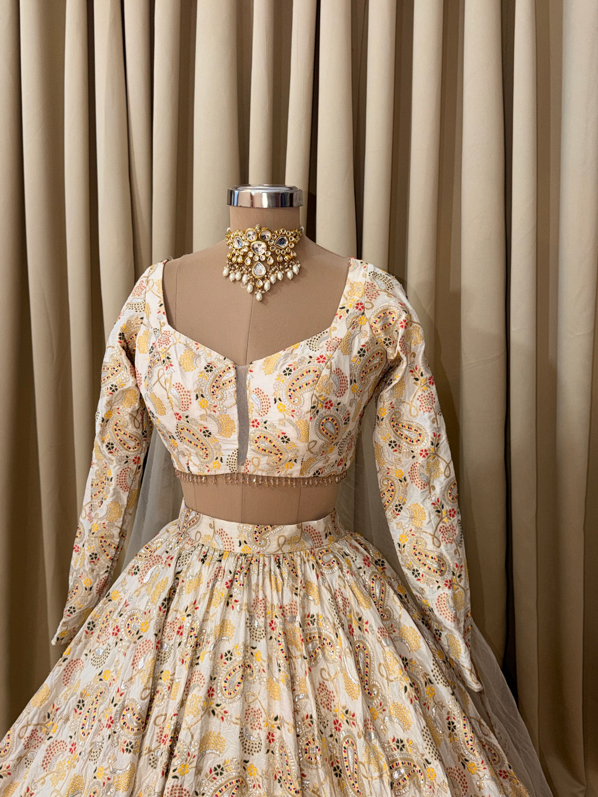 Mirror lehenga 4358