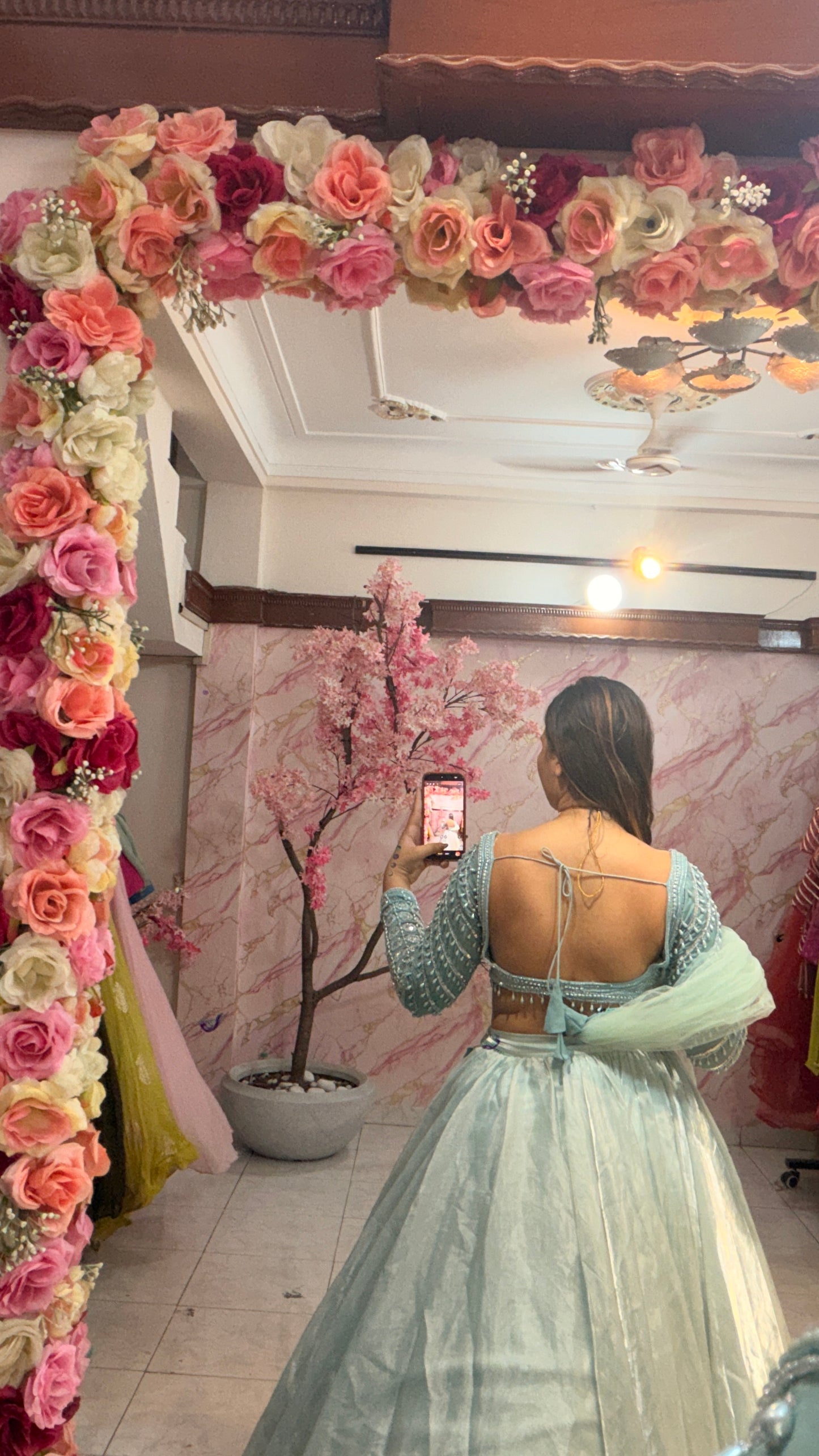 Embellished wedding lehenga 4086