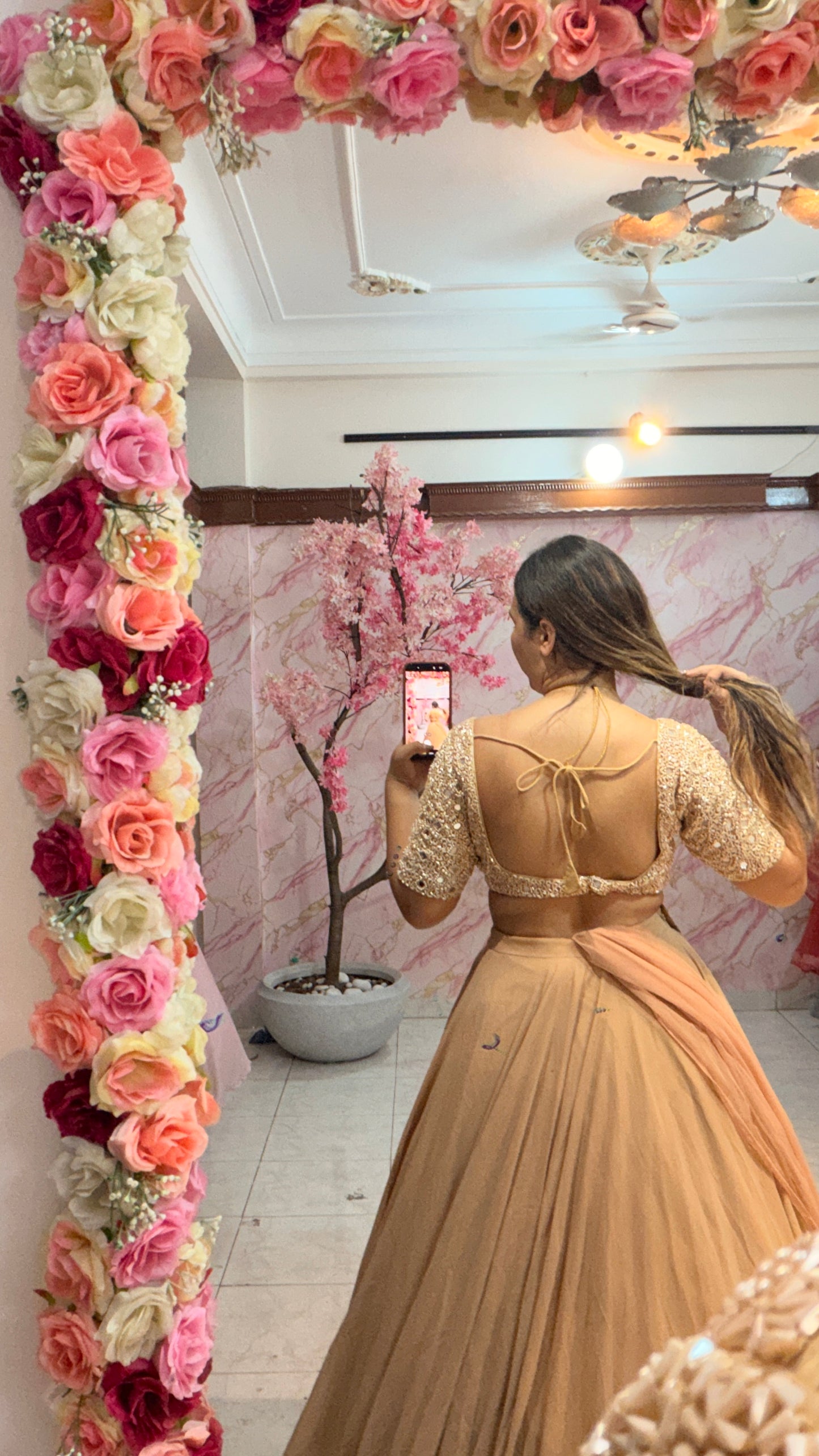 Embellished wedding lehenga 4070