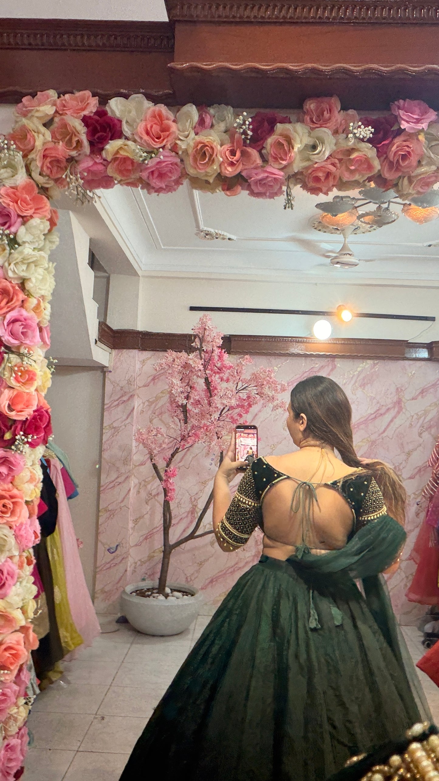 Embellished wedding lehenga 4069