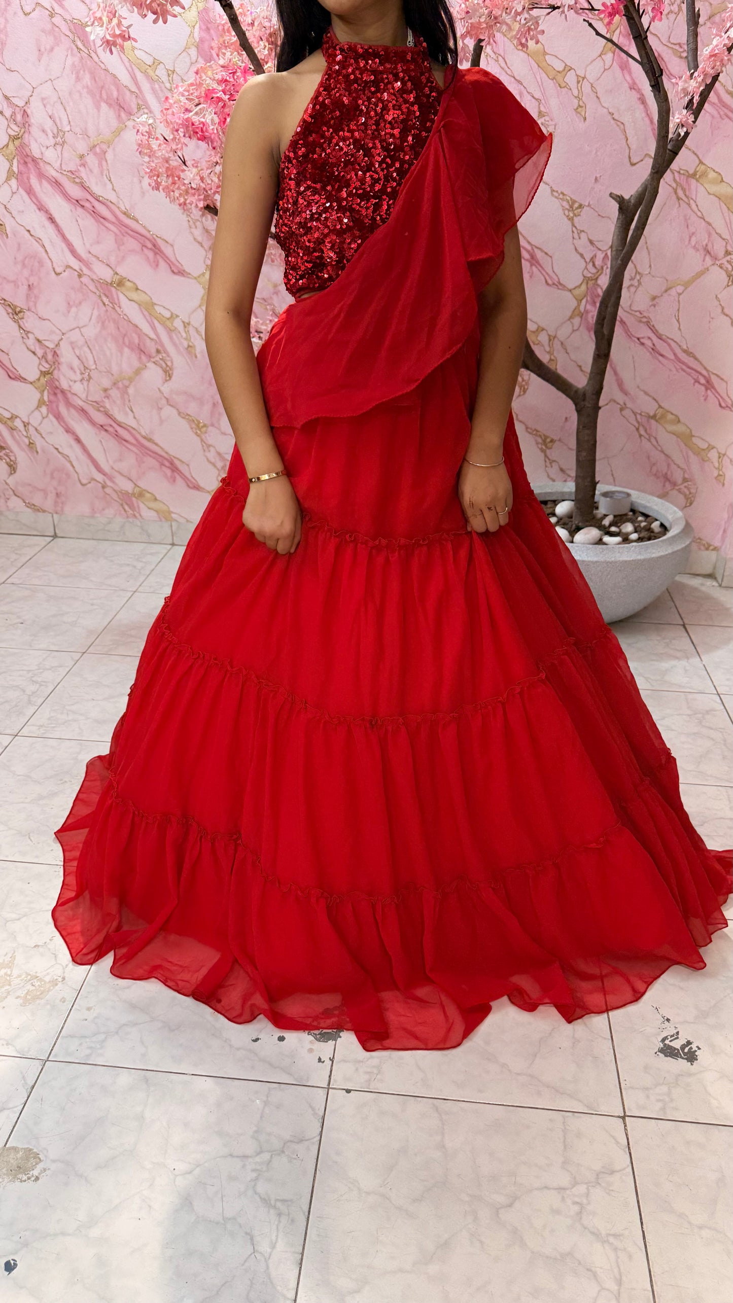 Embellished wedding lehenga 4048