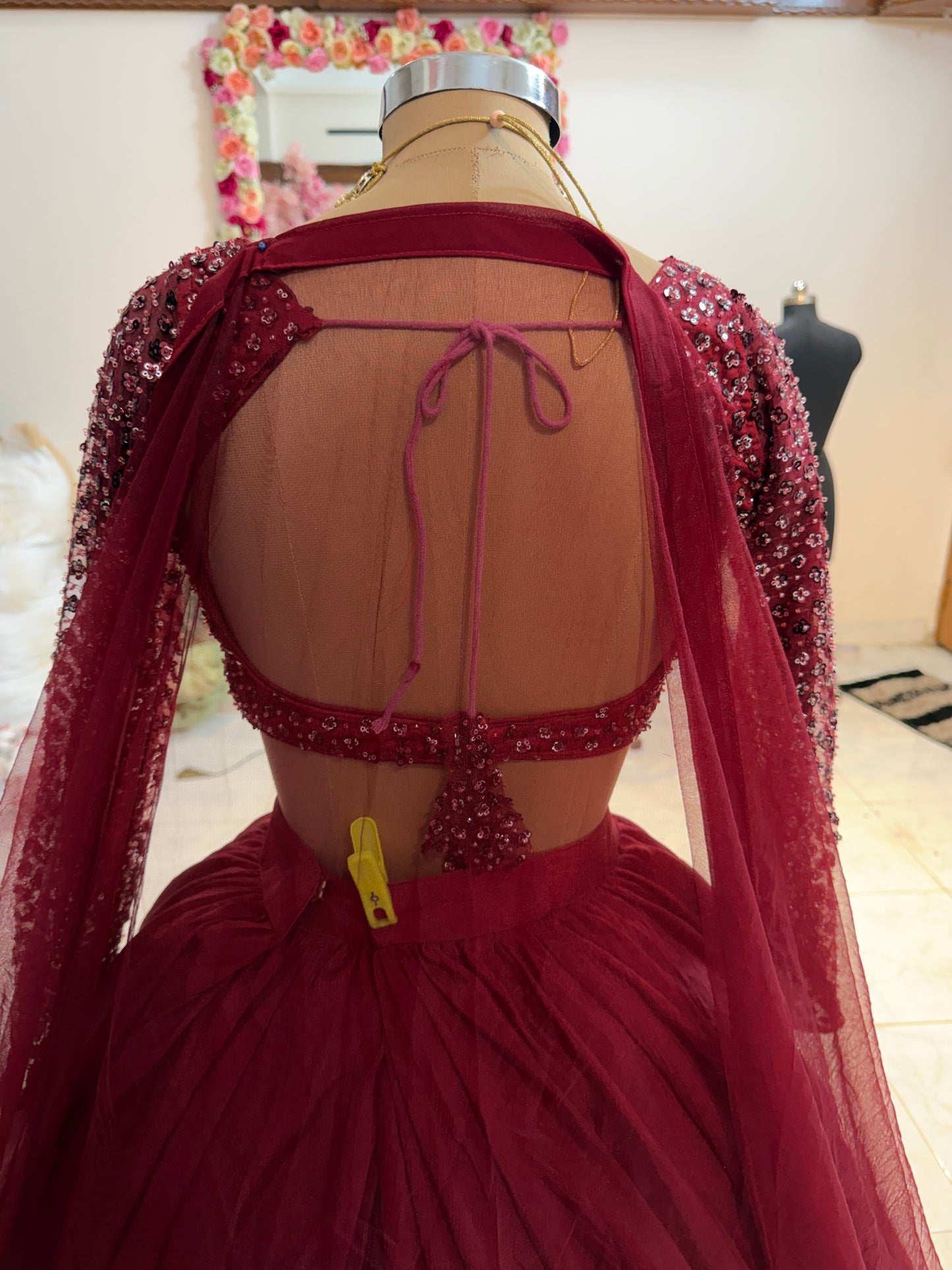 Embellished wedding lehenga 4089