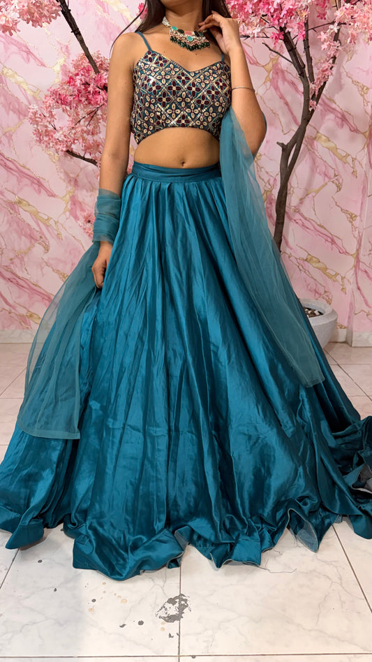 Embellished wedding lehenga 4041
