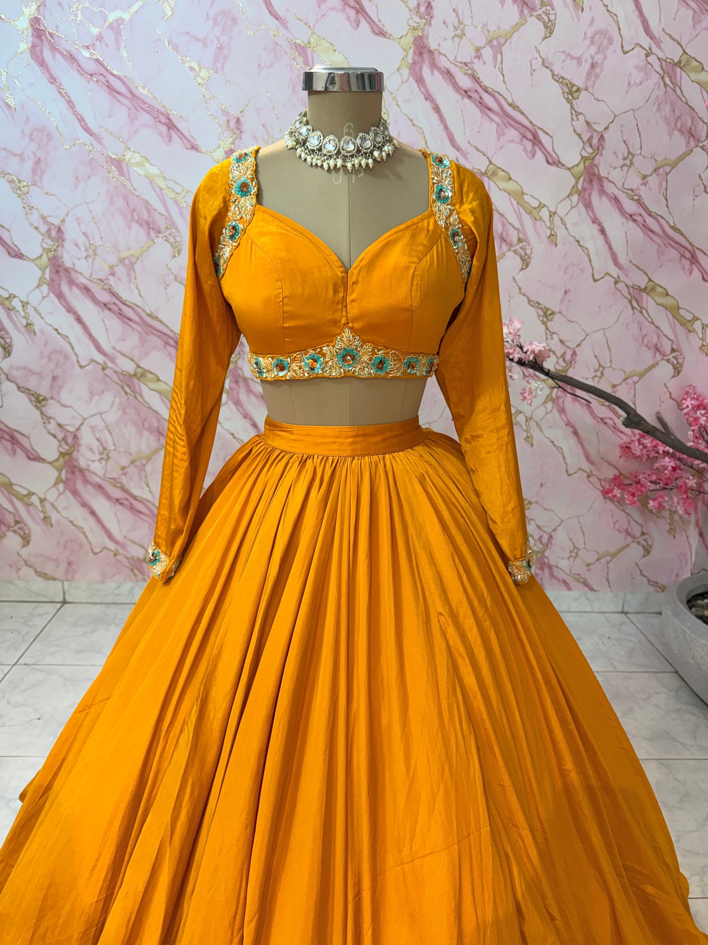 Embellished wedding lehenga 4130