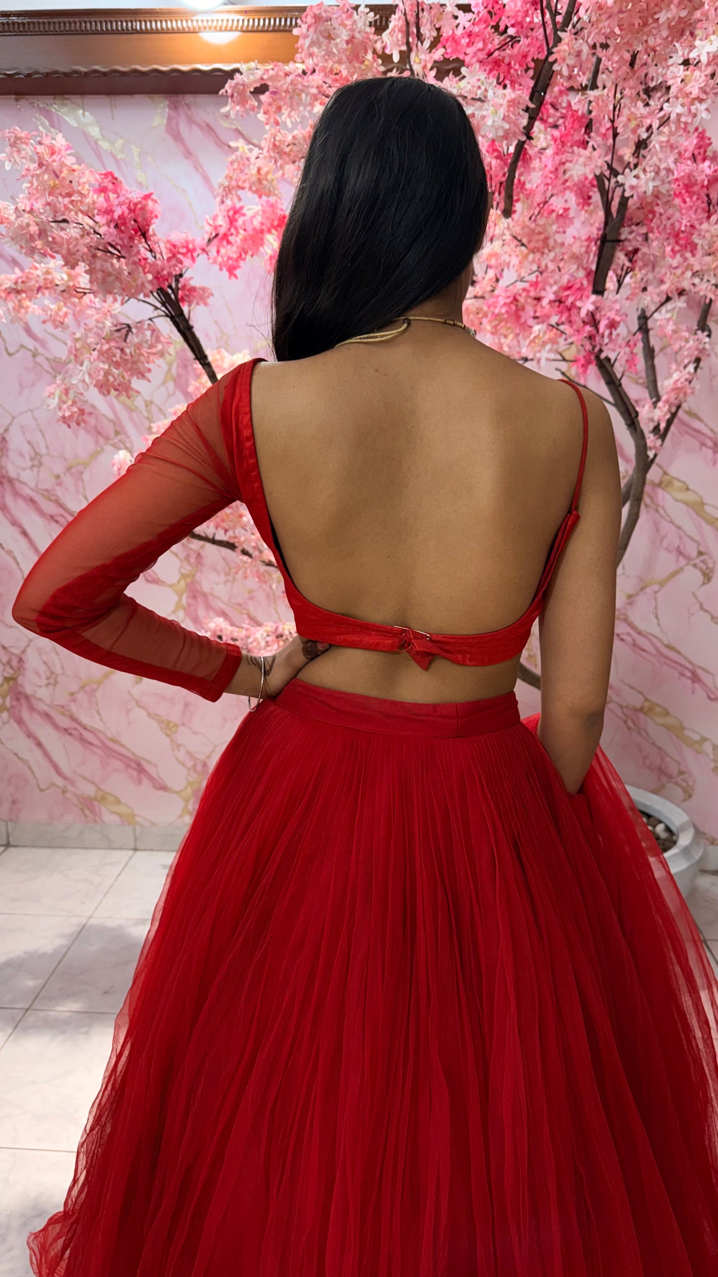 Embellished wedding lehenga 4054