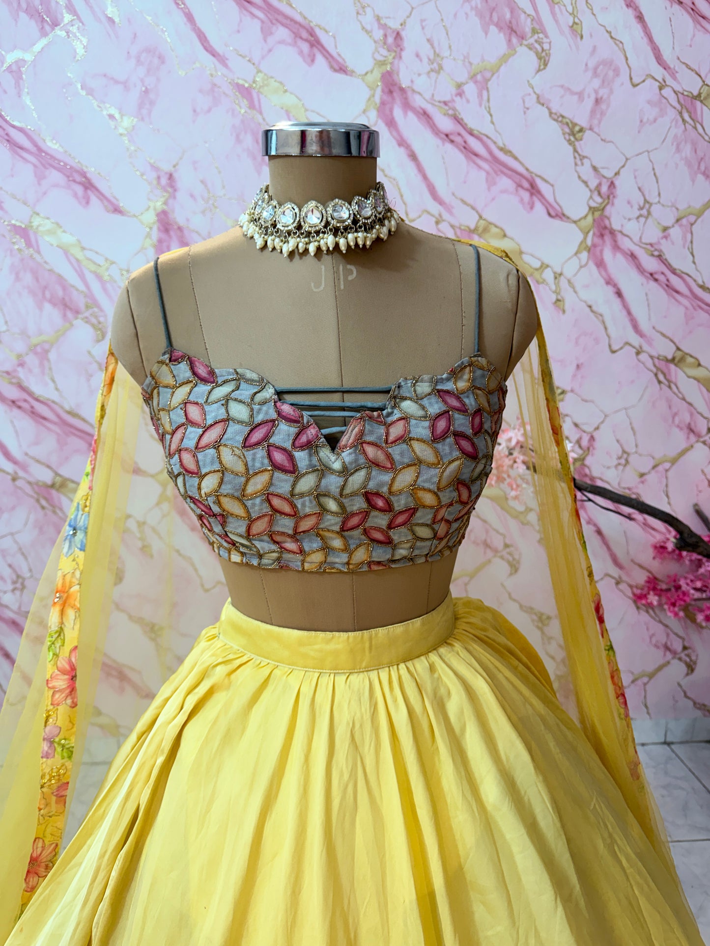 Embellished wedding lehenga 4152