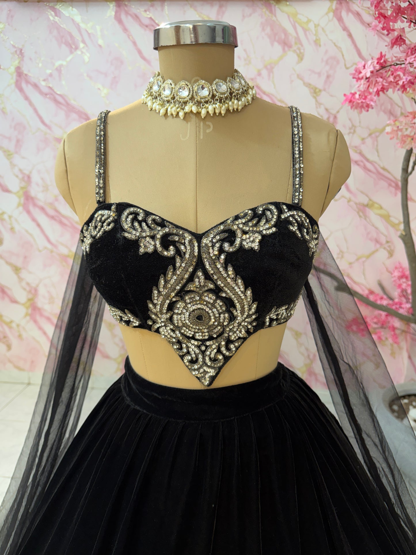 Embellished wedding lehenga 4102