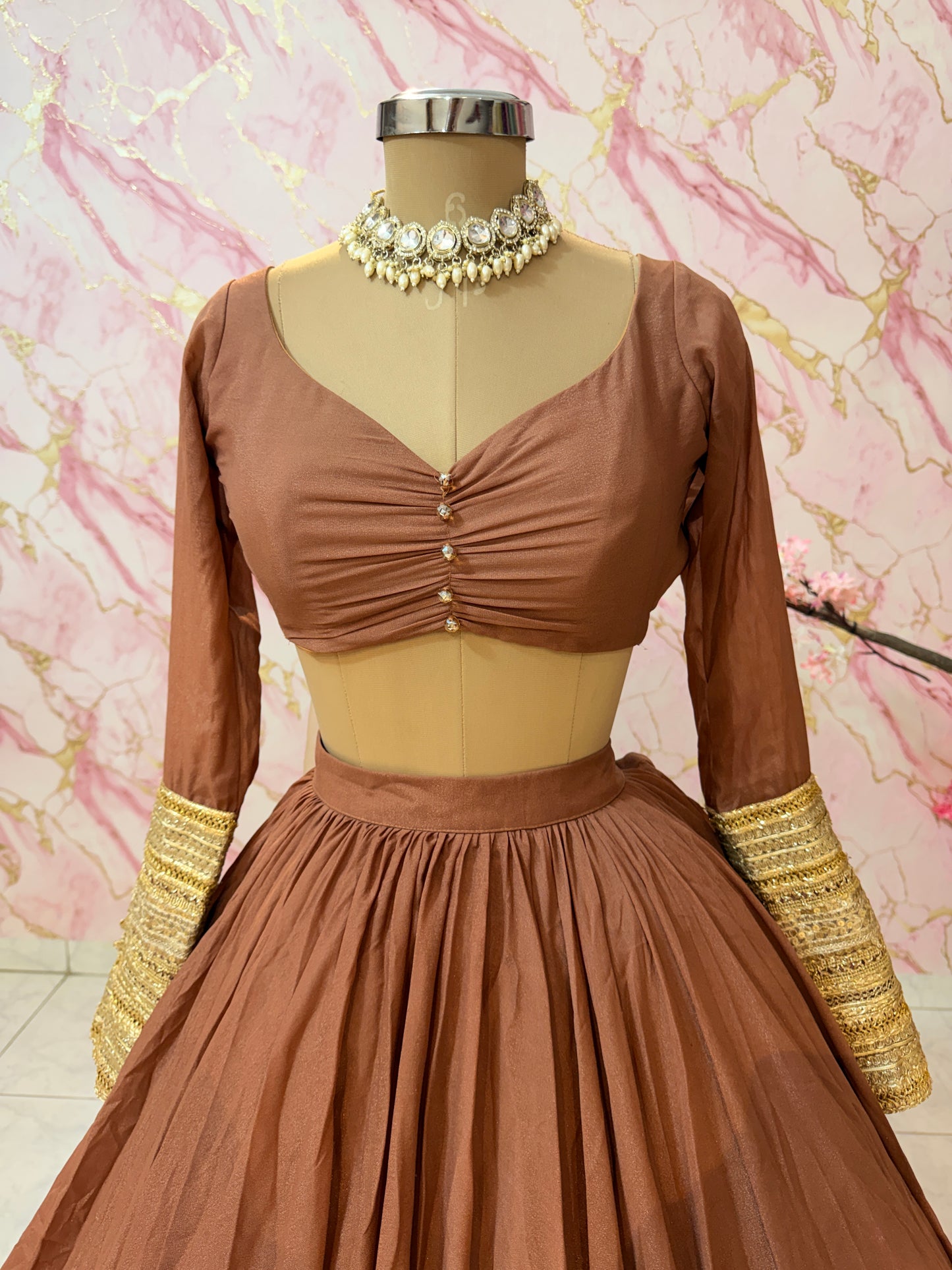 Embellished wedding lehenga 4122