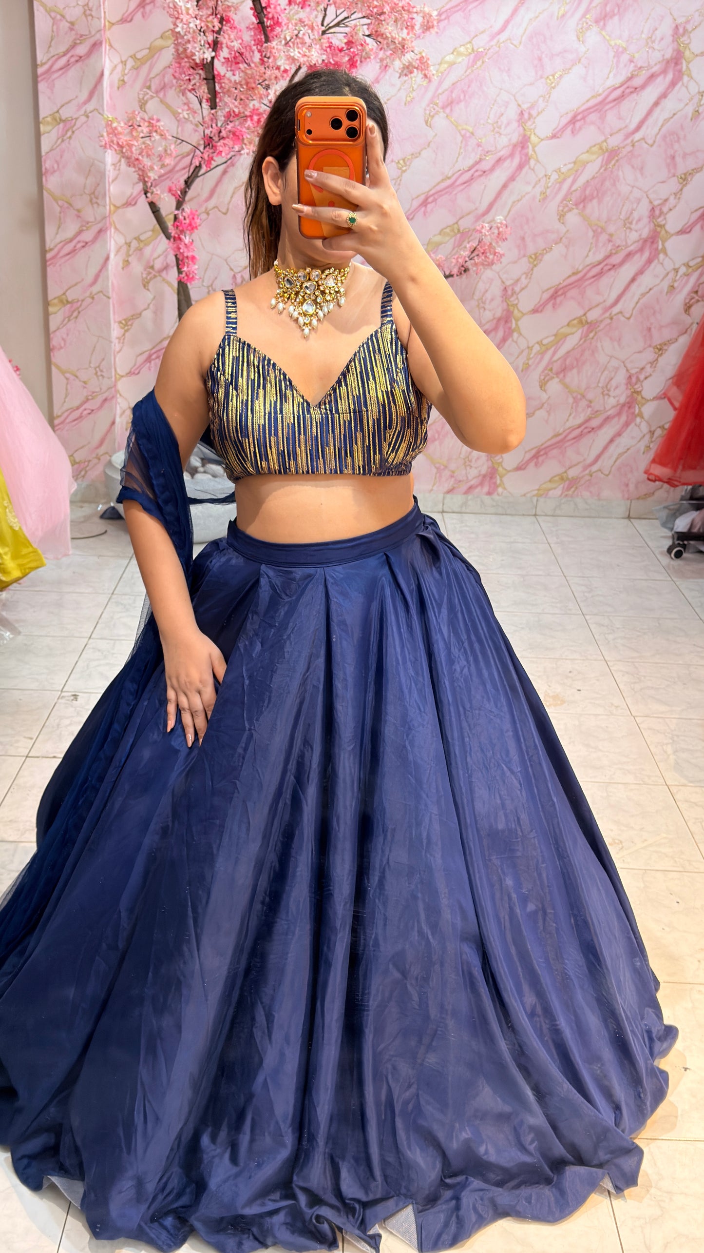 Embellished wedding lehenga 4071