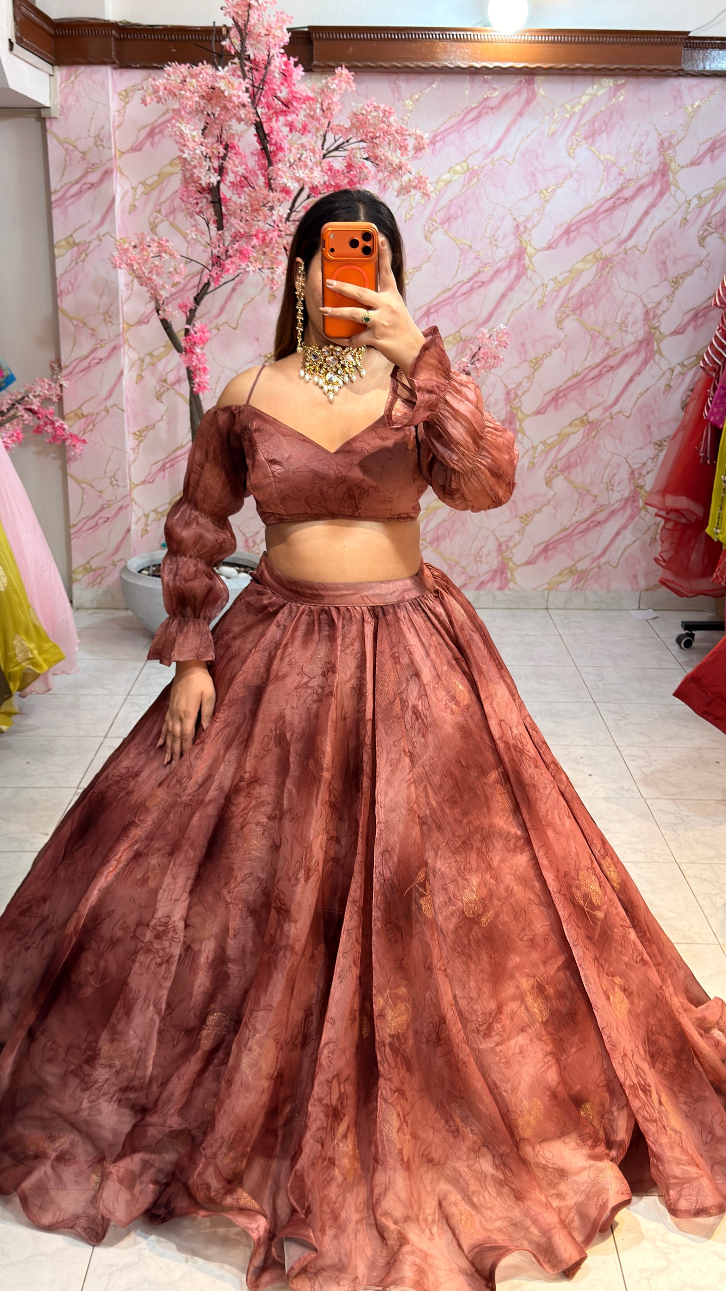Embellished wedding lehenga 4081