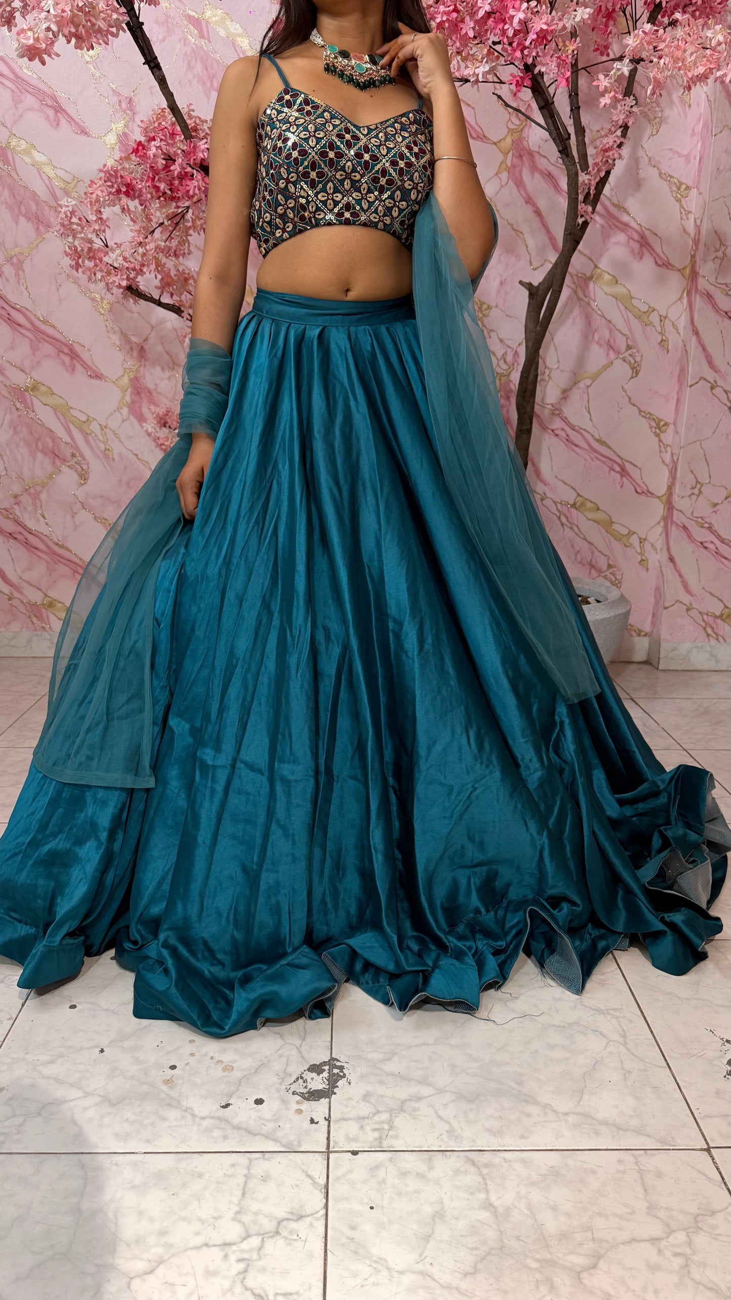Embellished wedding lehenga 4041