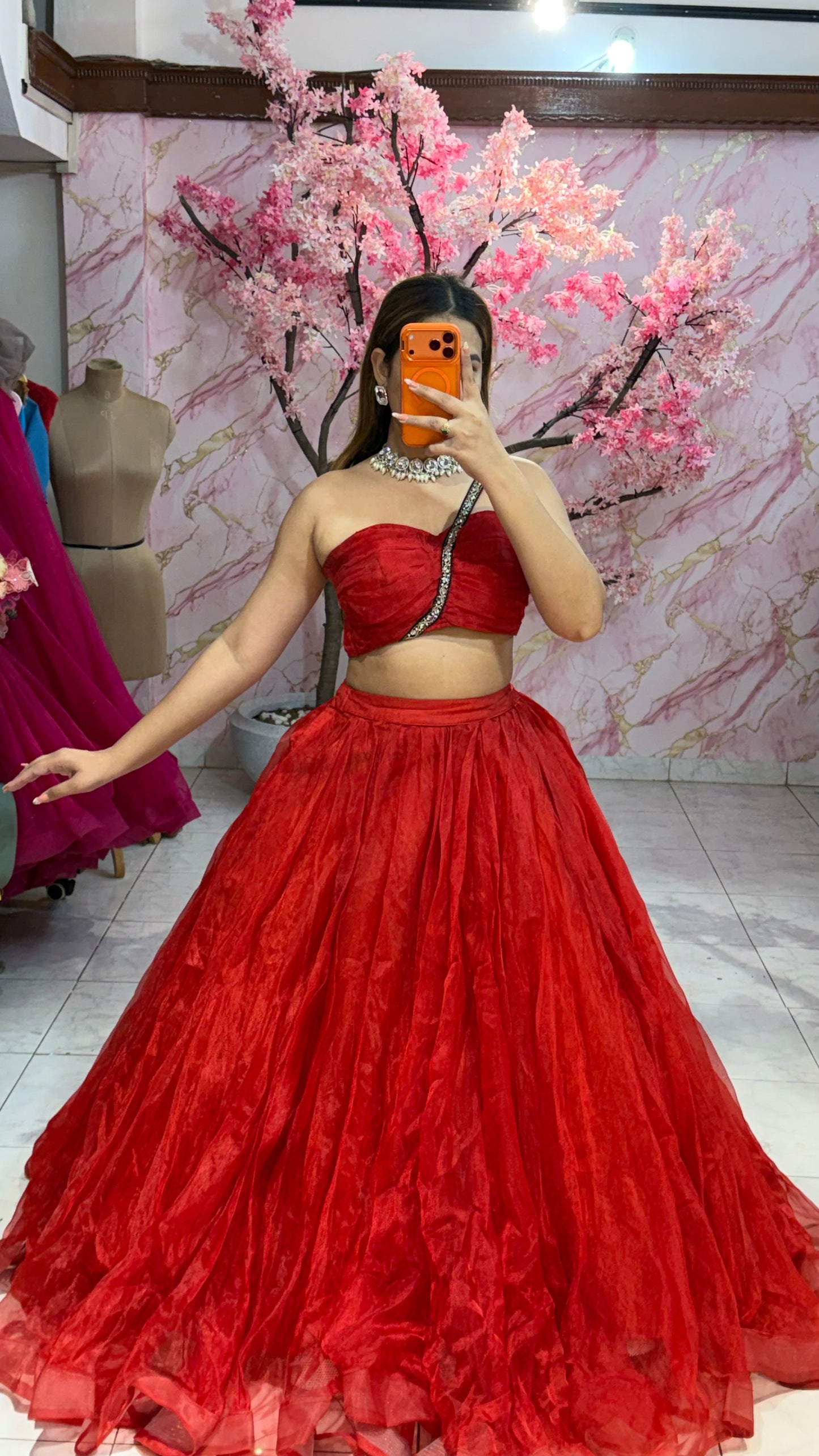 (Beautiful flairy lehenga 476