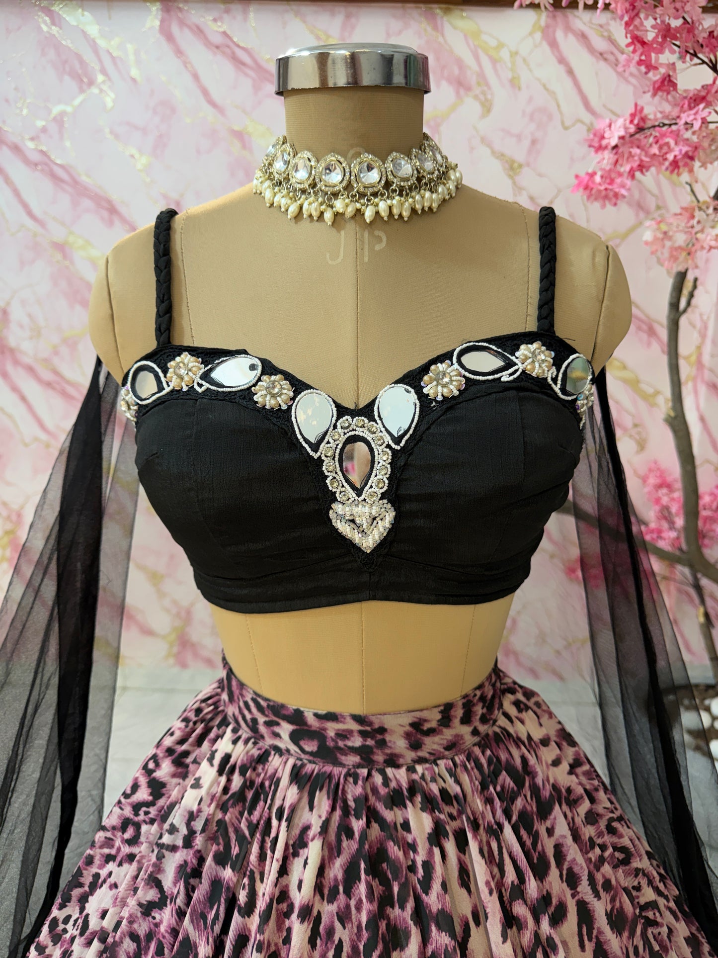 Embellished wedding lehenga 4101