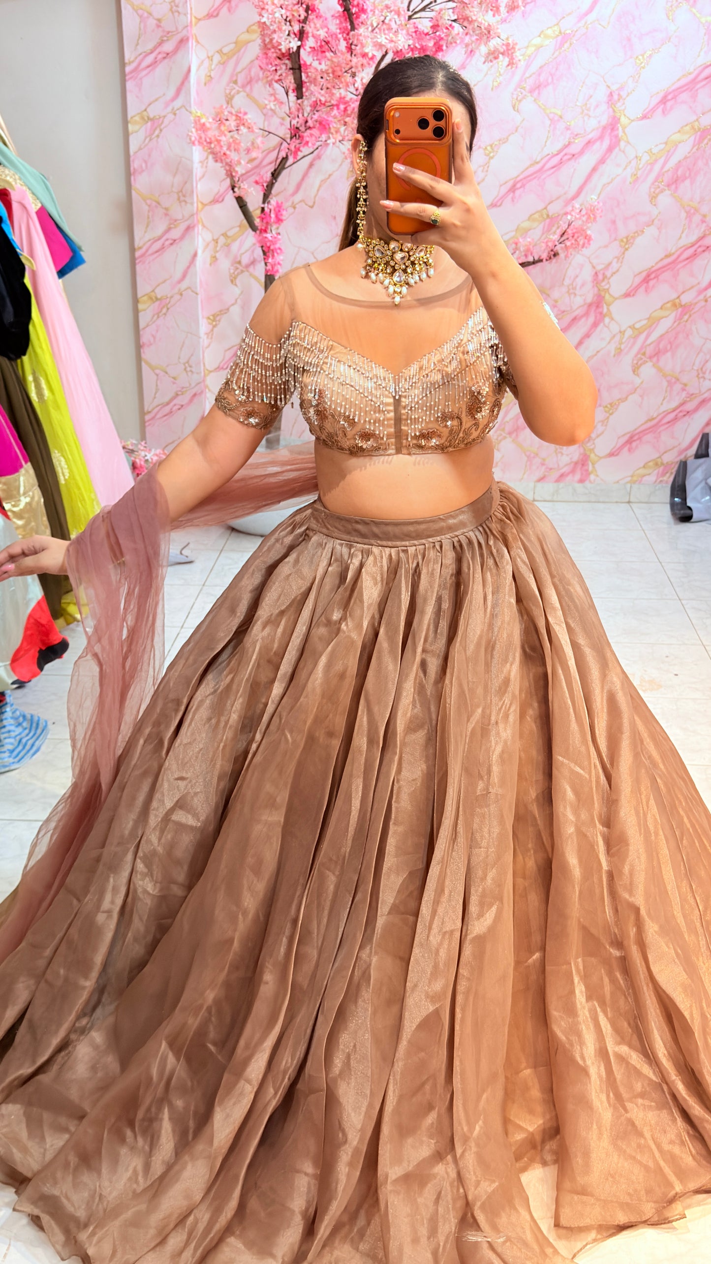 Embellished wedding lehenga 4061