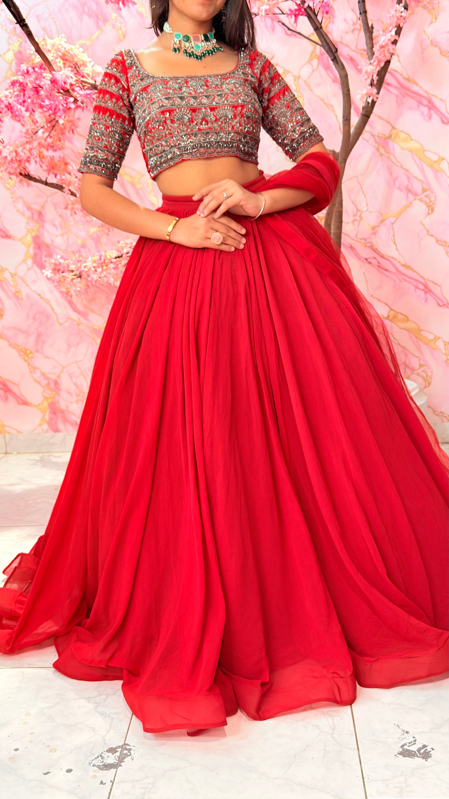 Flairy wedding lehenga 4016