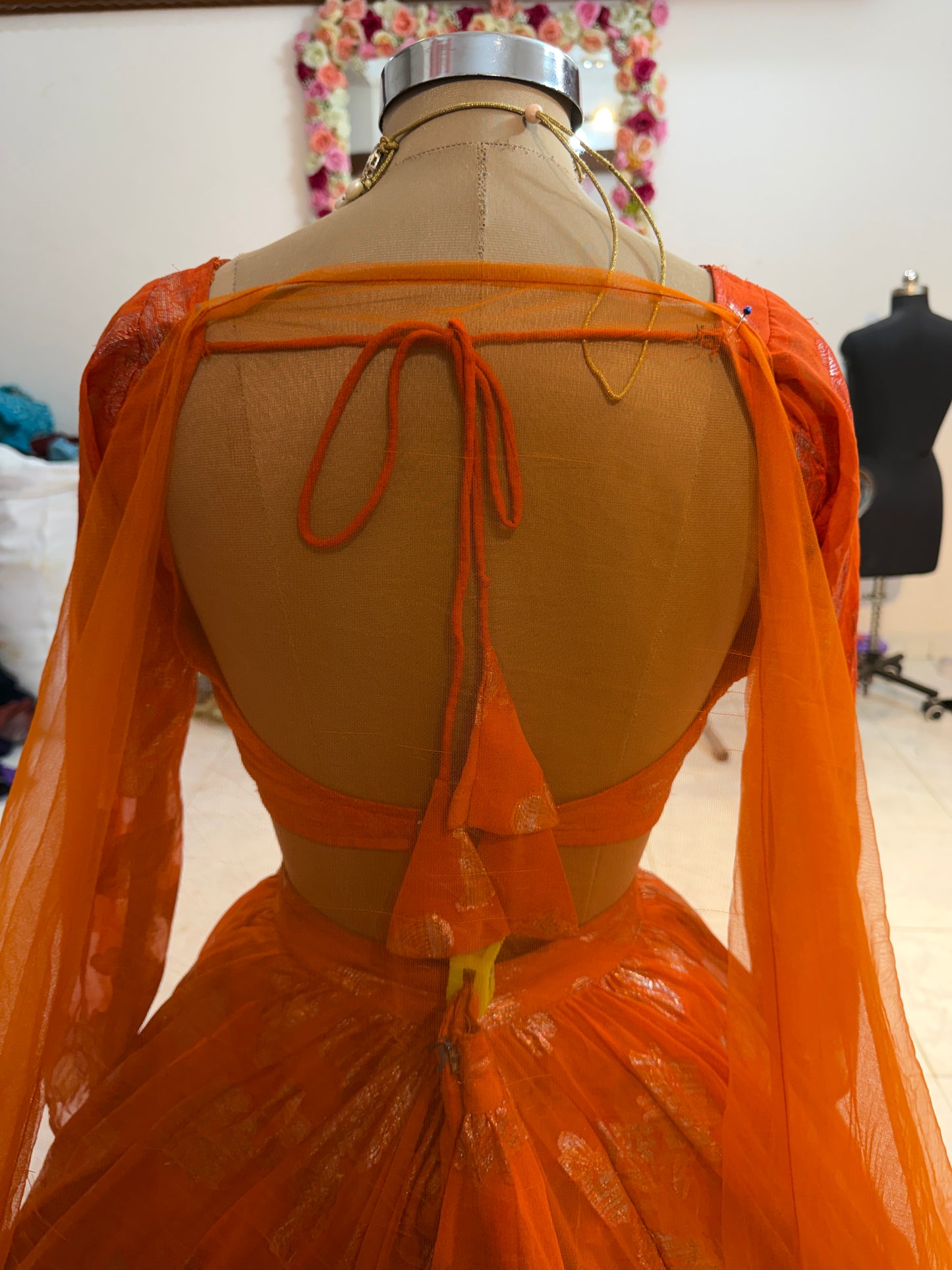 Embellished wedding lehenga 4087
