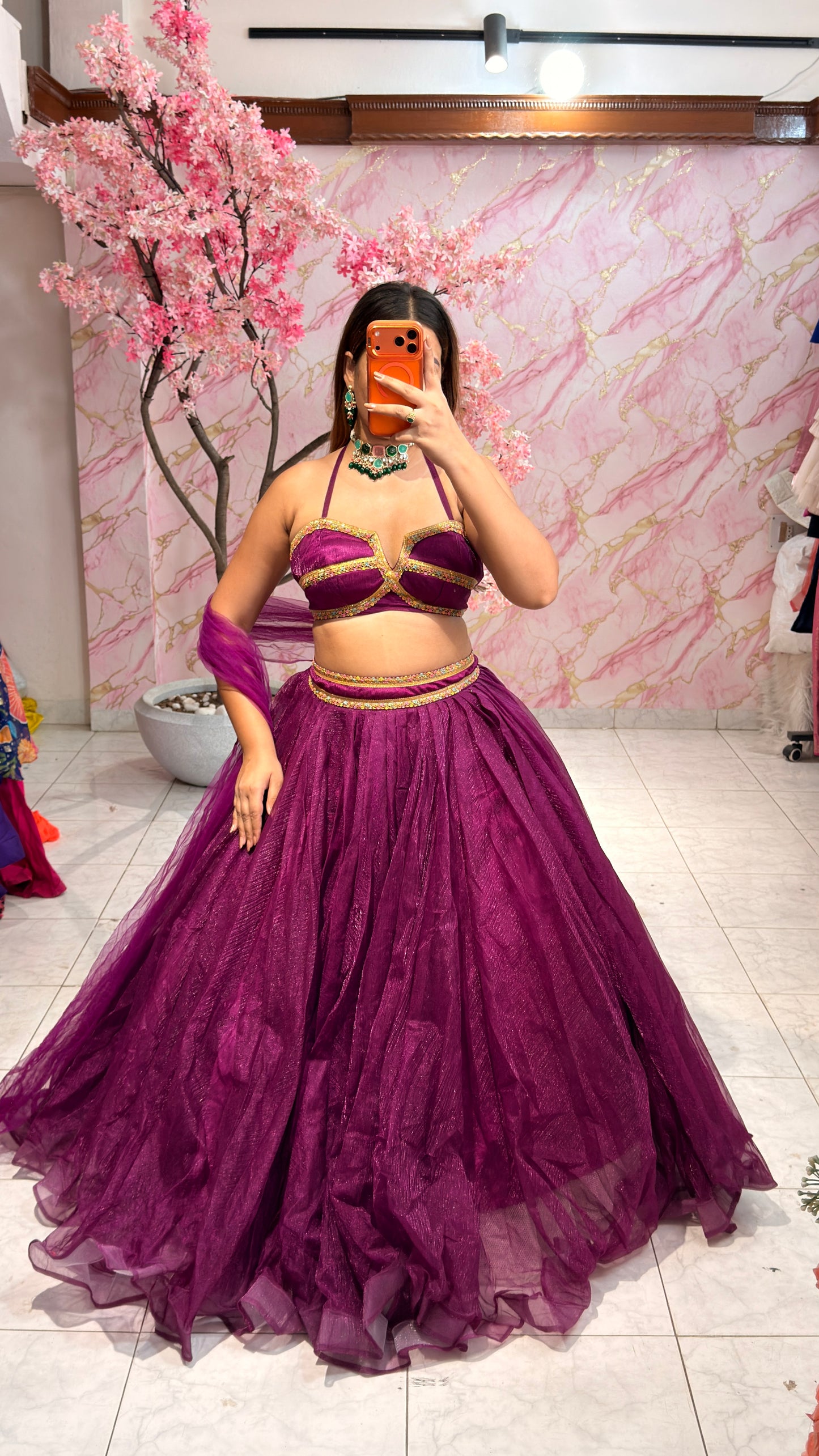 Embellished wedding lehenga 4023