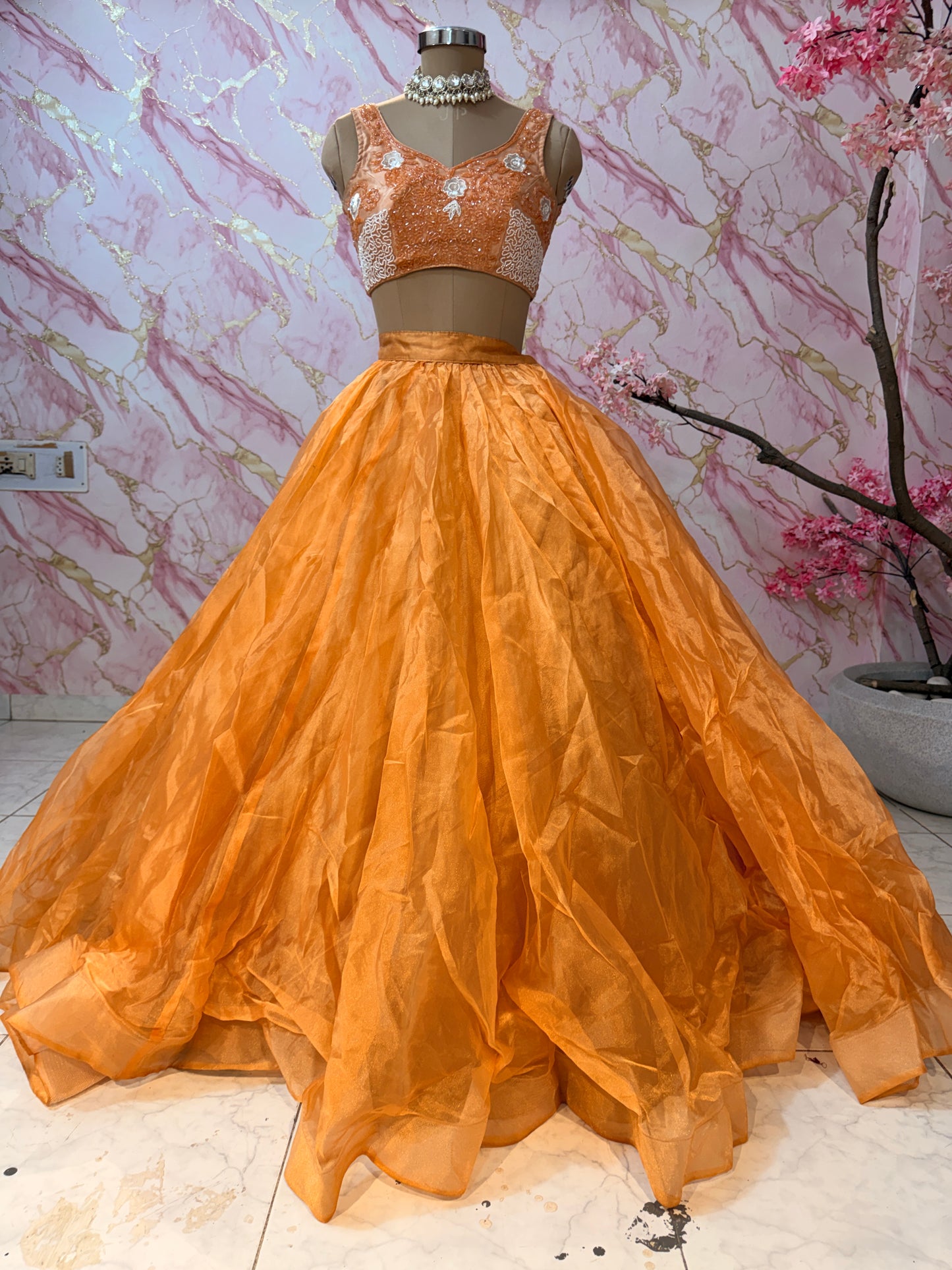 Embellished wedding lehenga 4132