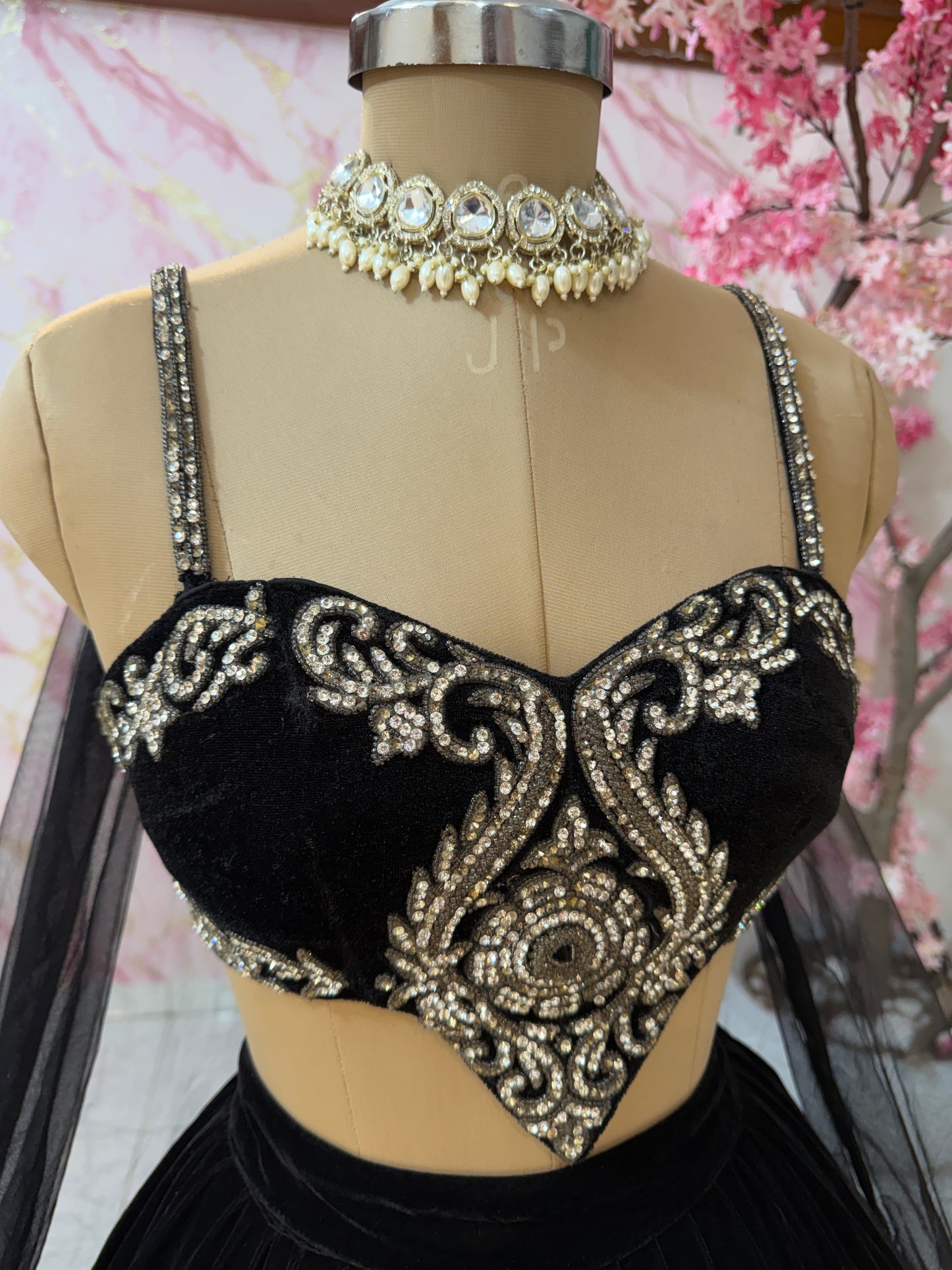 Embellished wedding lehenga 4102