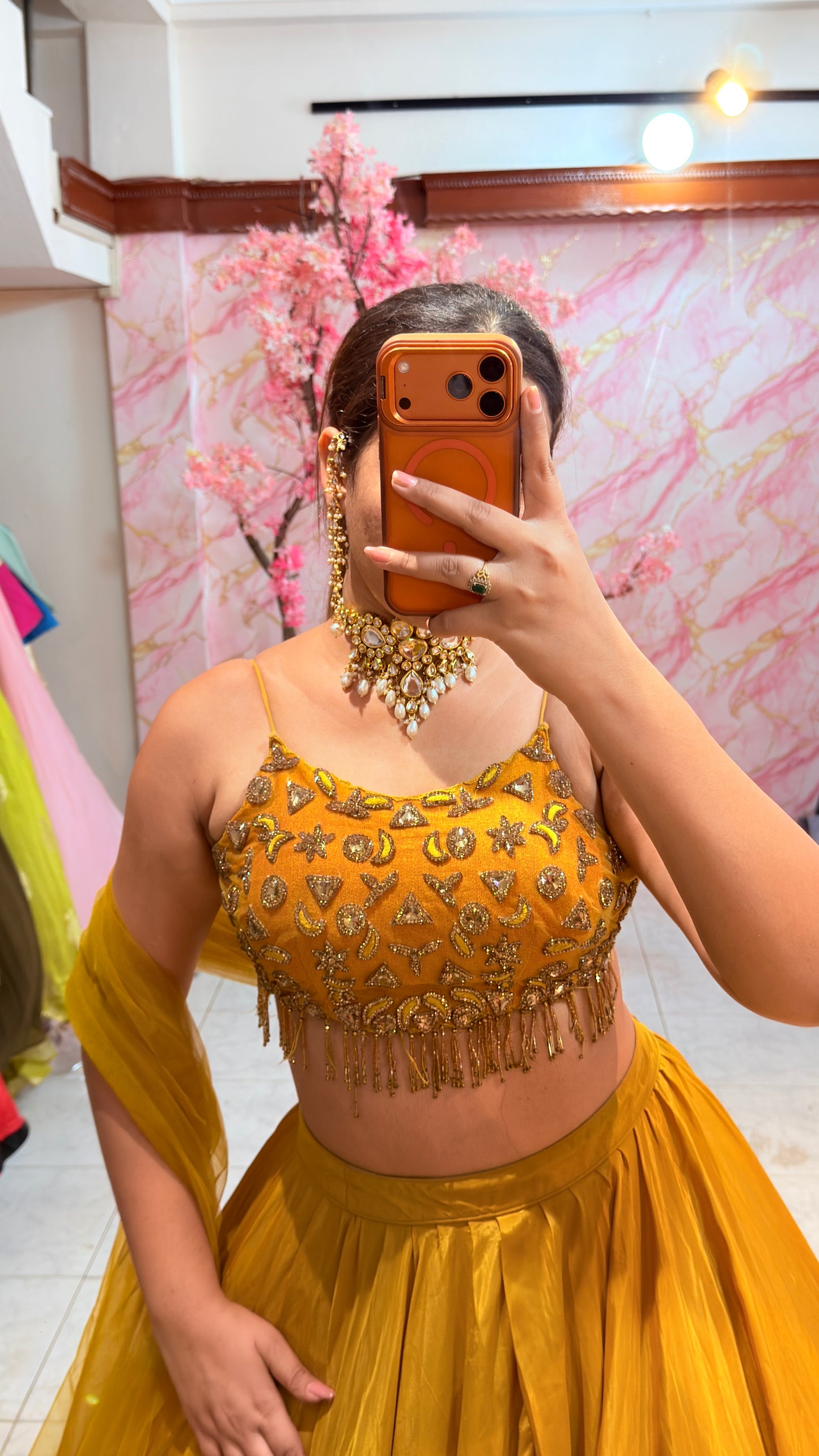 Embellished wedding lehenga 4064