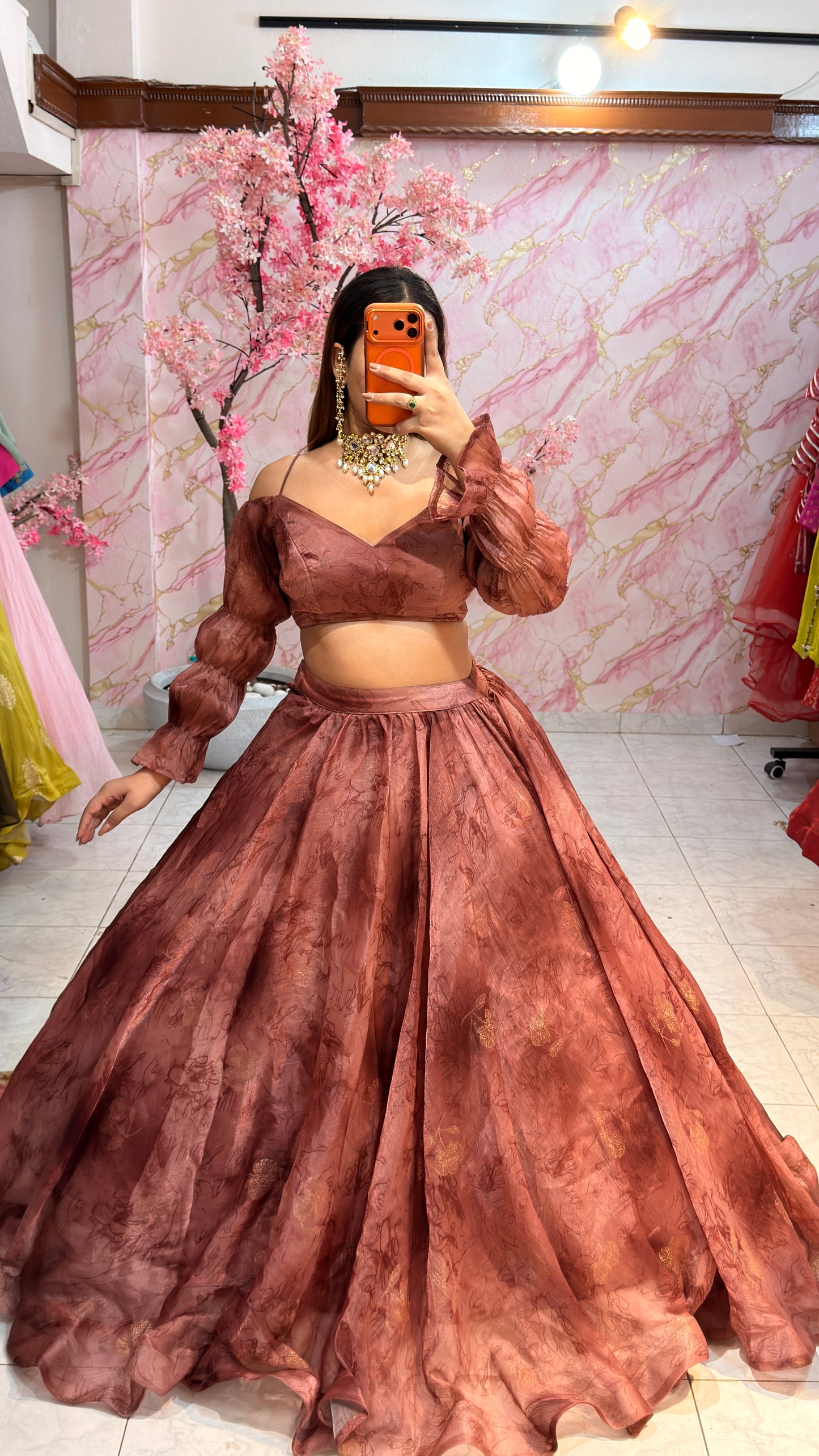 Embellished wedding lehenga 4081