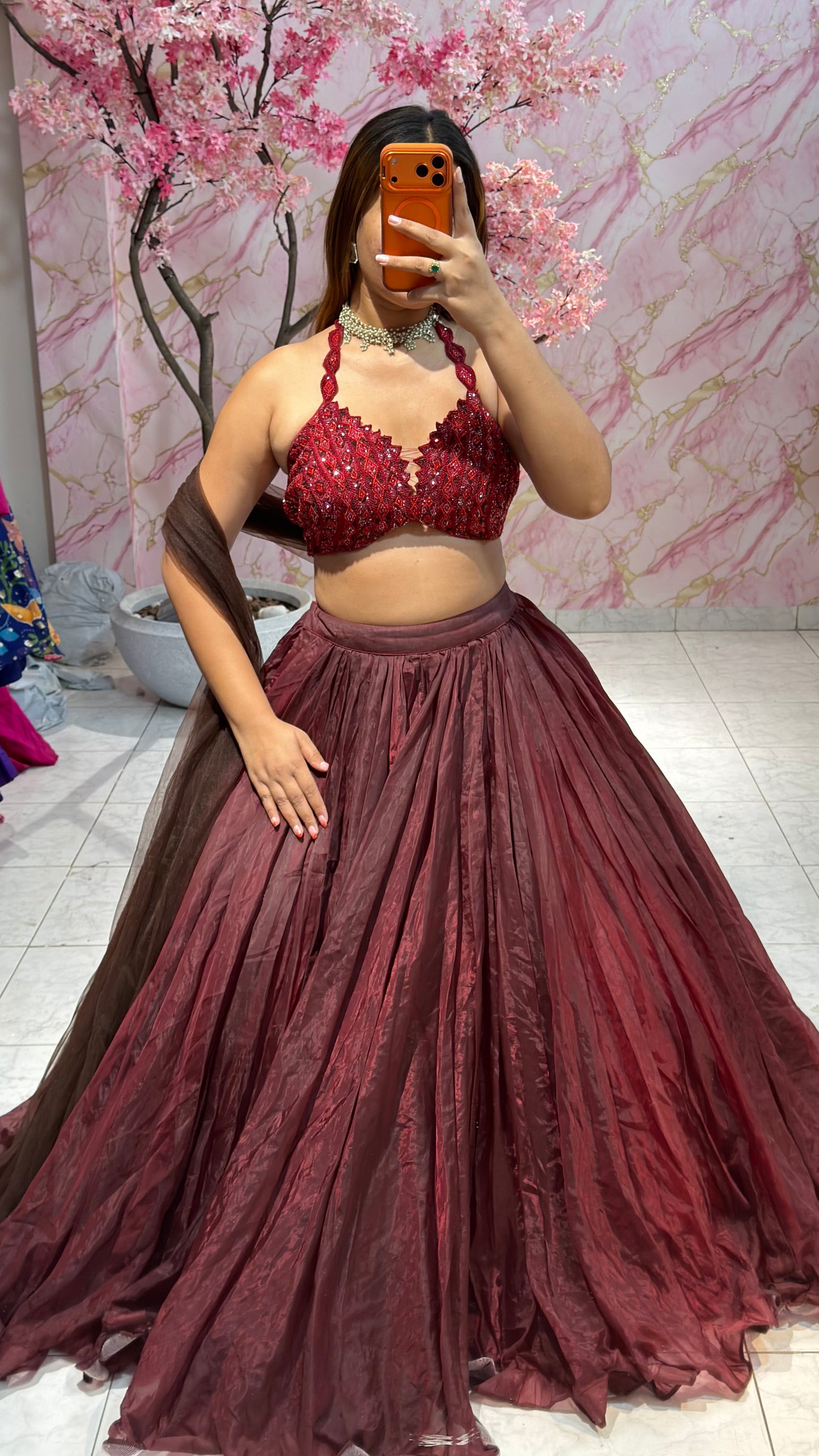 Embellished wedding lehenga 4028