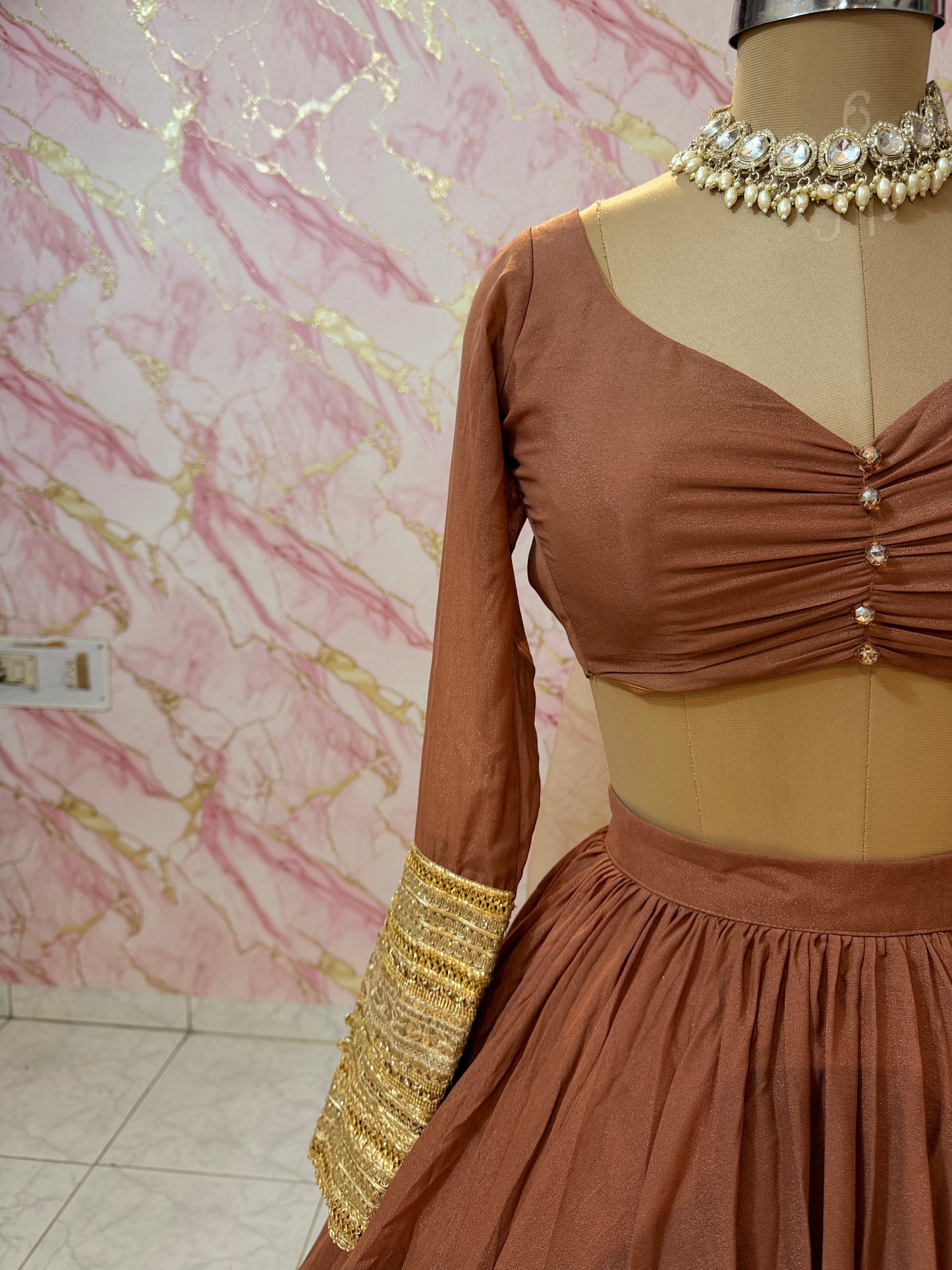 Embellished wedding lehenga 4122