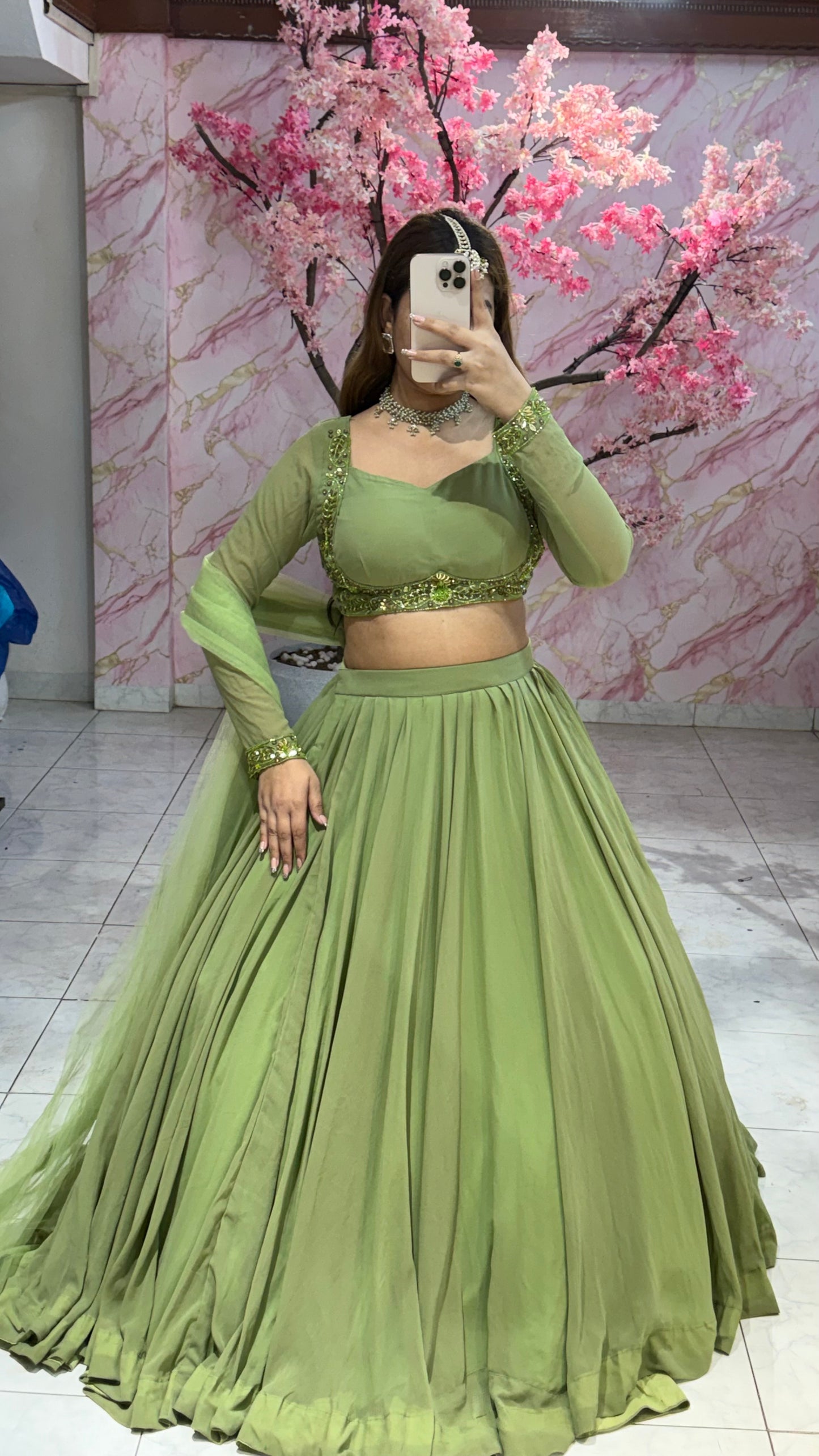 Beautiful flairy lehenga 424
