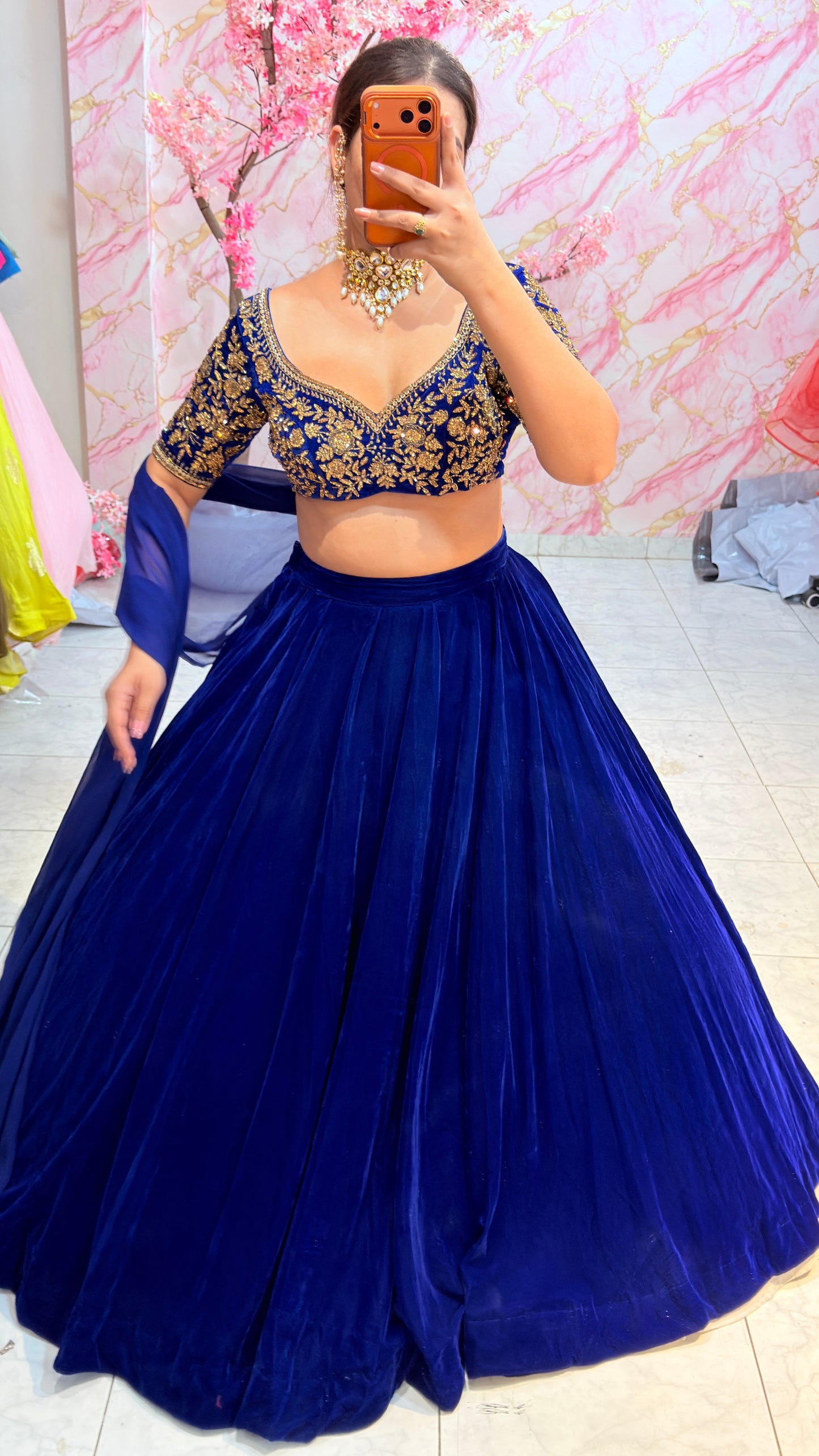 Embellished wedding lehenga 4062