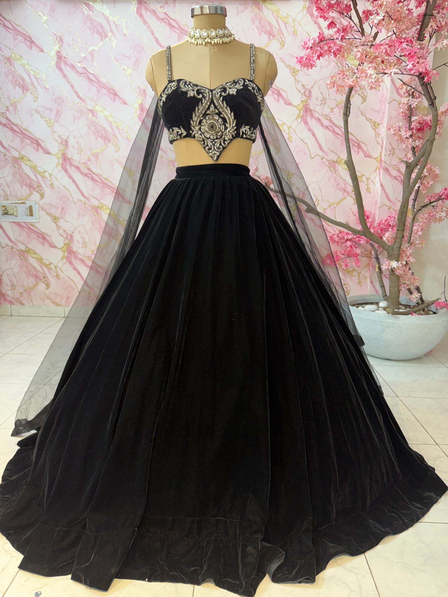 Embellished wedding lehenga 4102