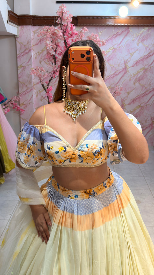 Embellished wedding lehenga 4080