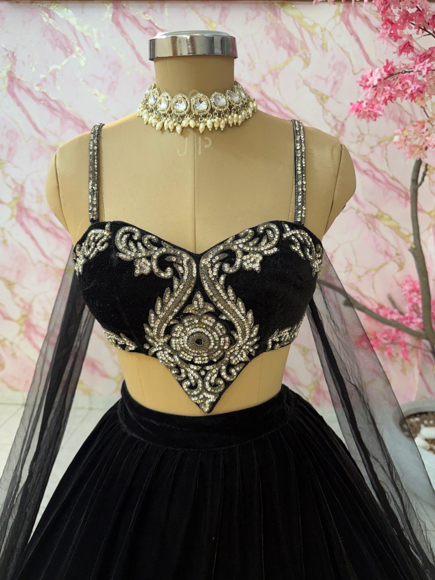 Embellished wedding lehenga 4102