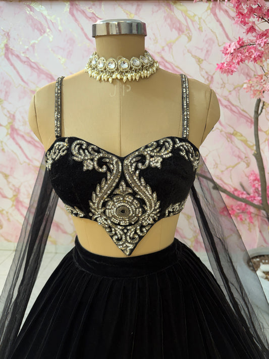 Embellished wedding lehenga 4102
