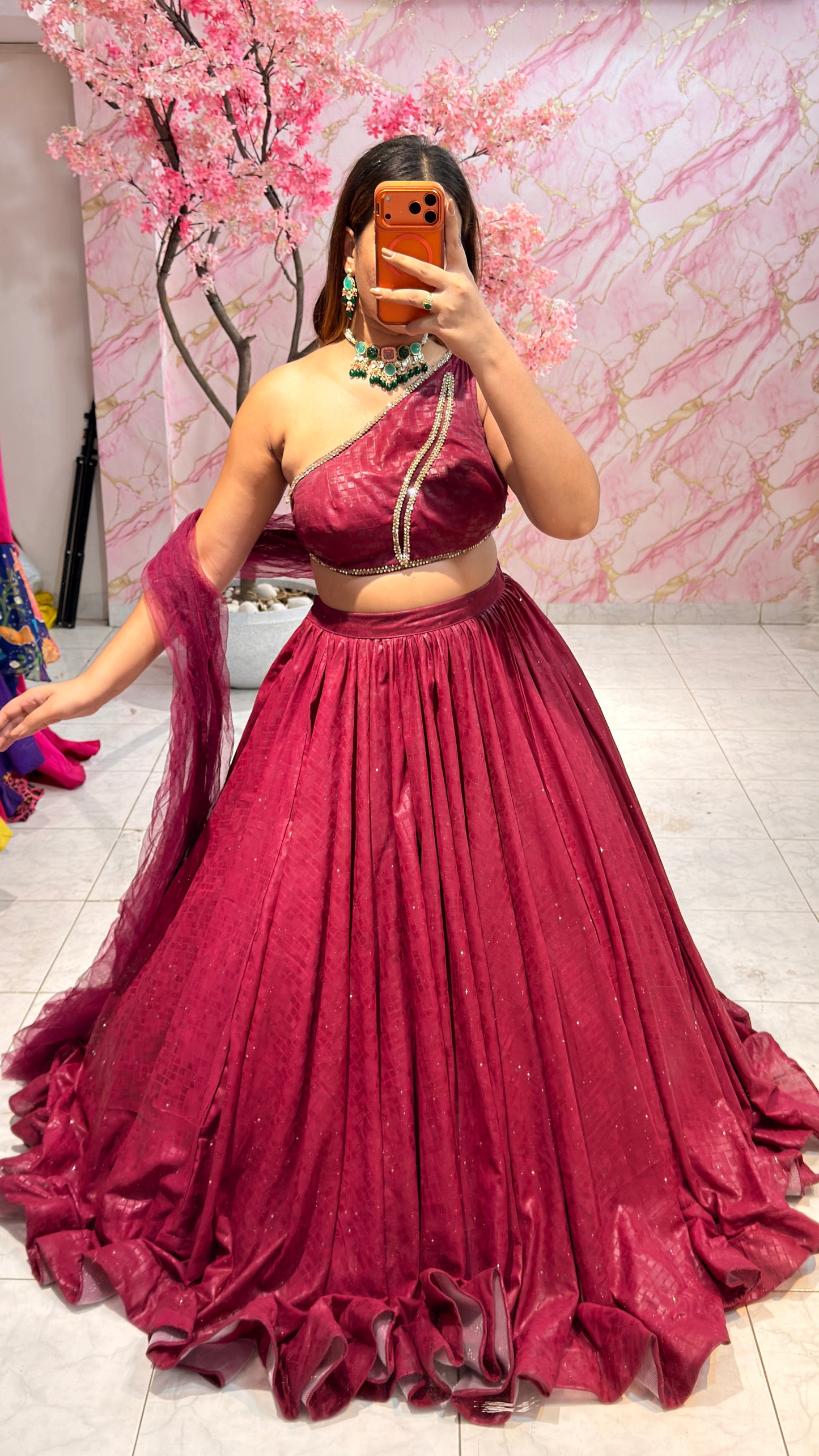 Embellished wedding lehenga 4026