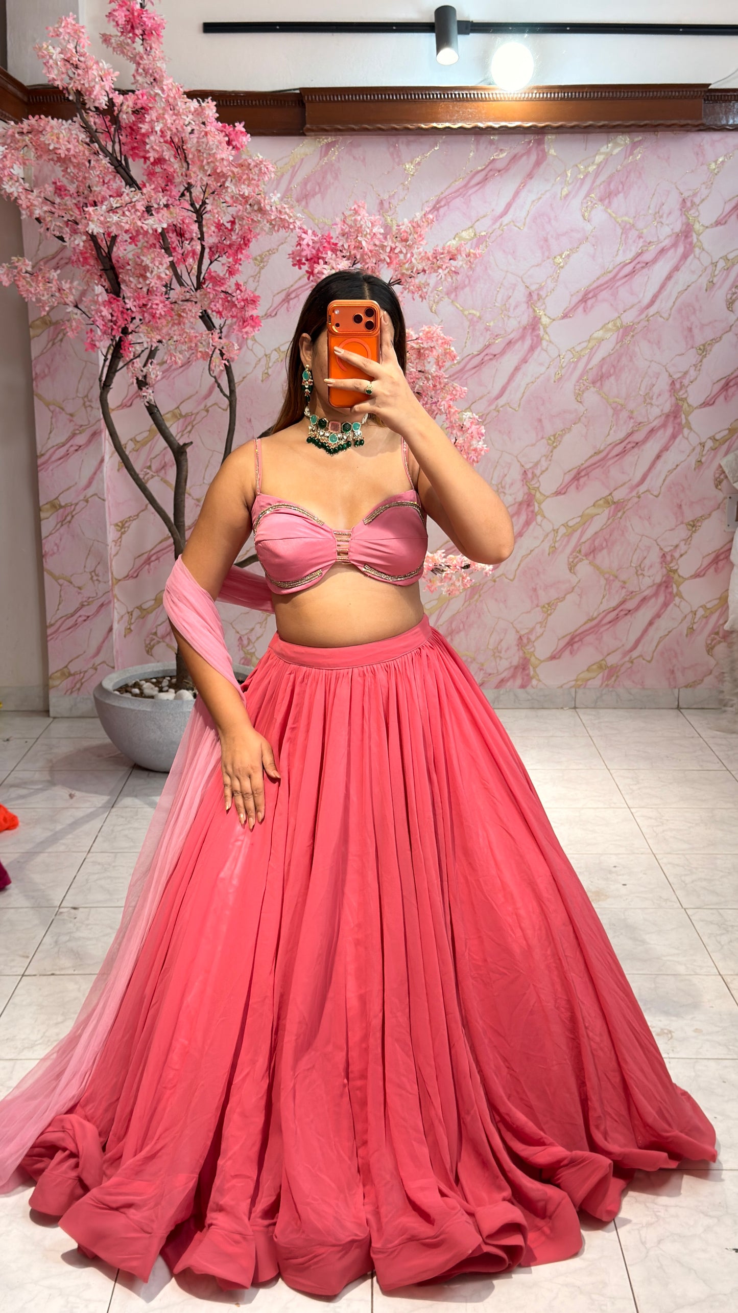 Embellished wedding lehenga 4025
