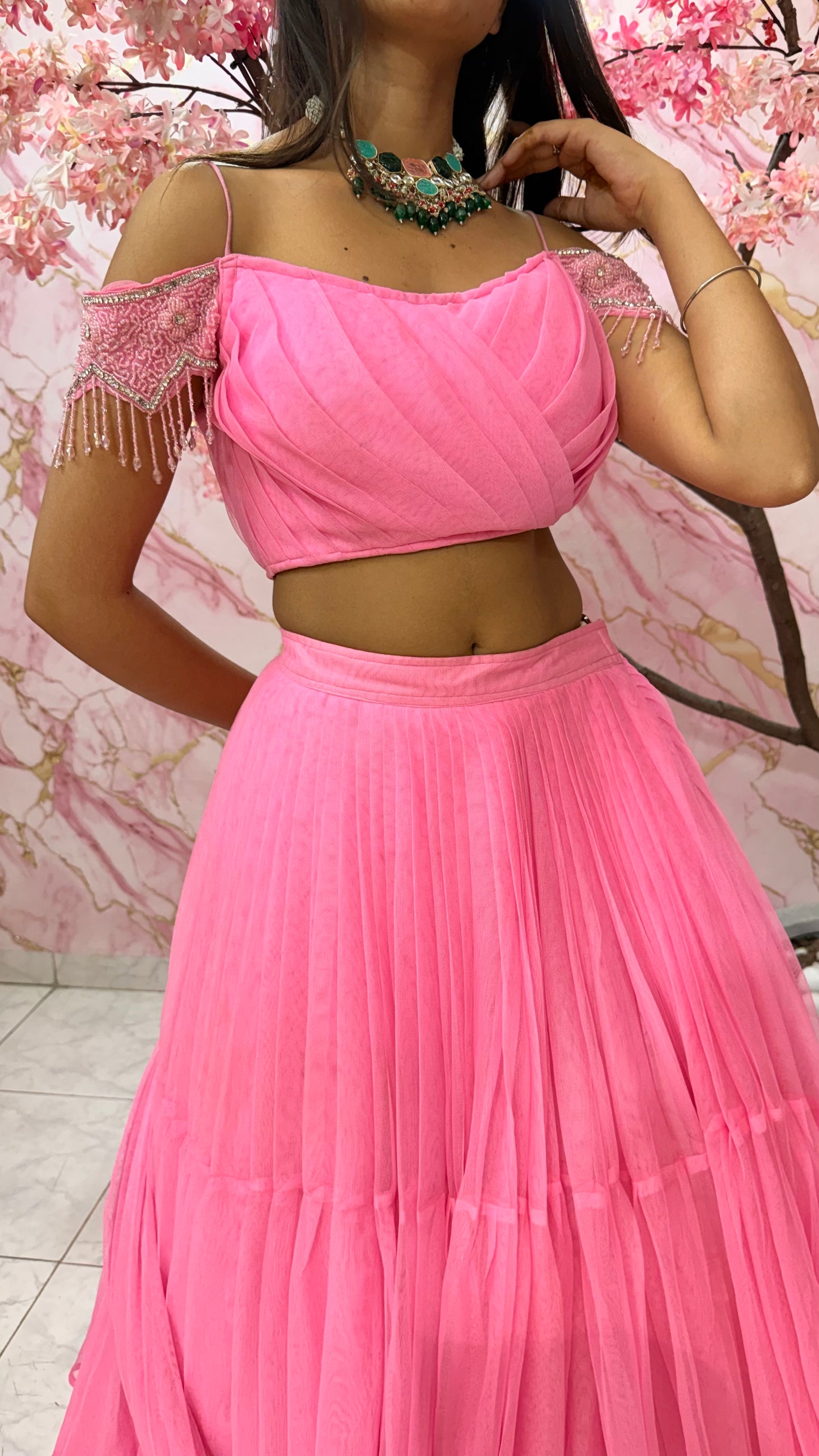 Embellished wedding lehenga 4037