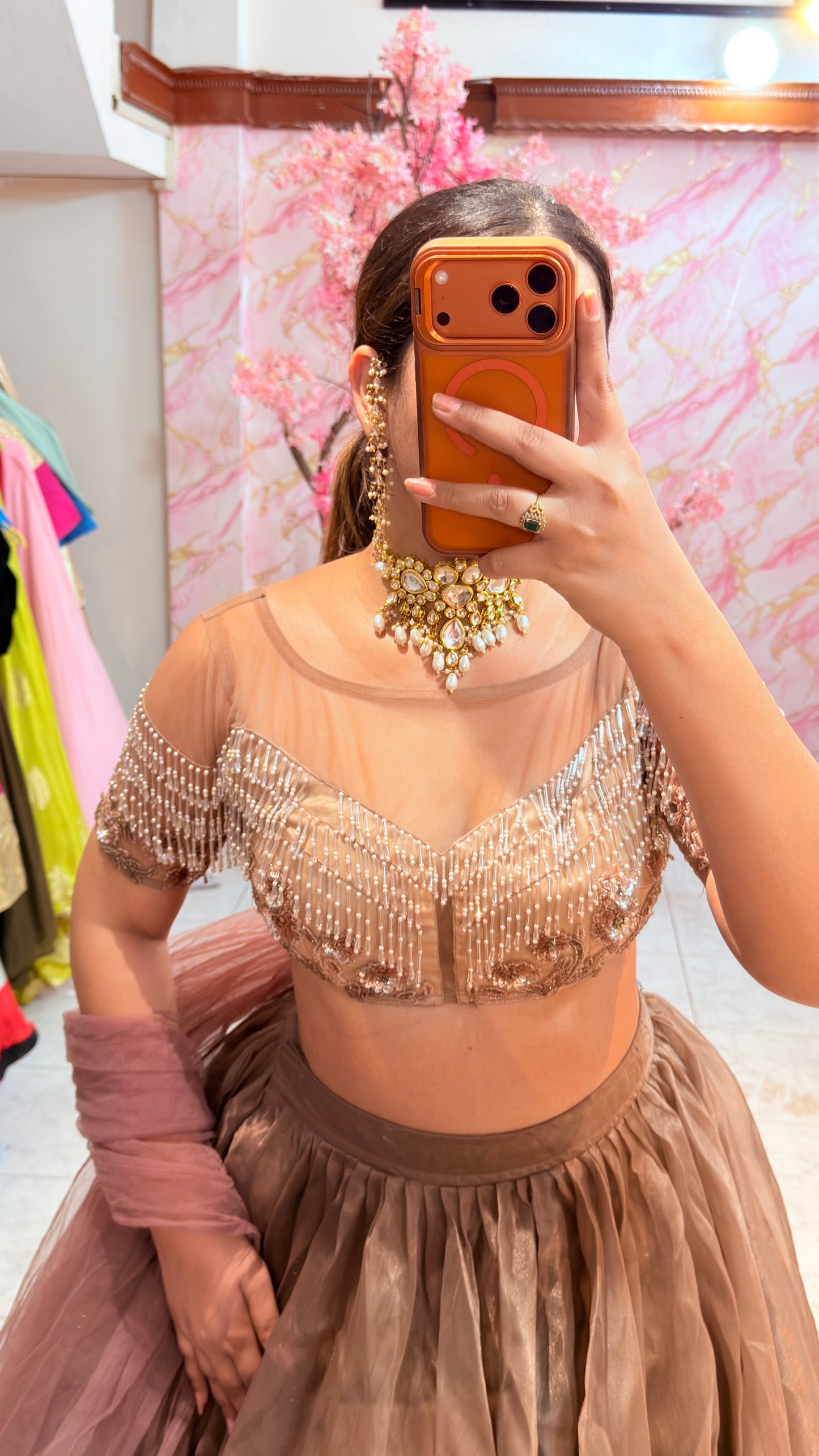 Embellished wedding lehenga 4061