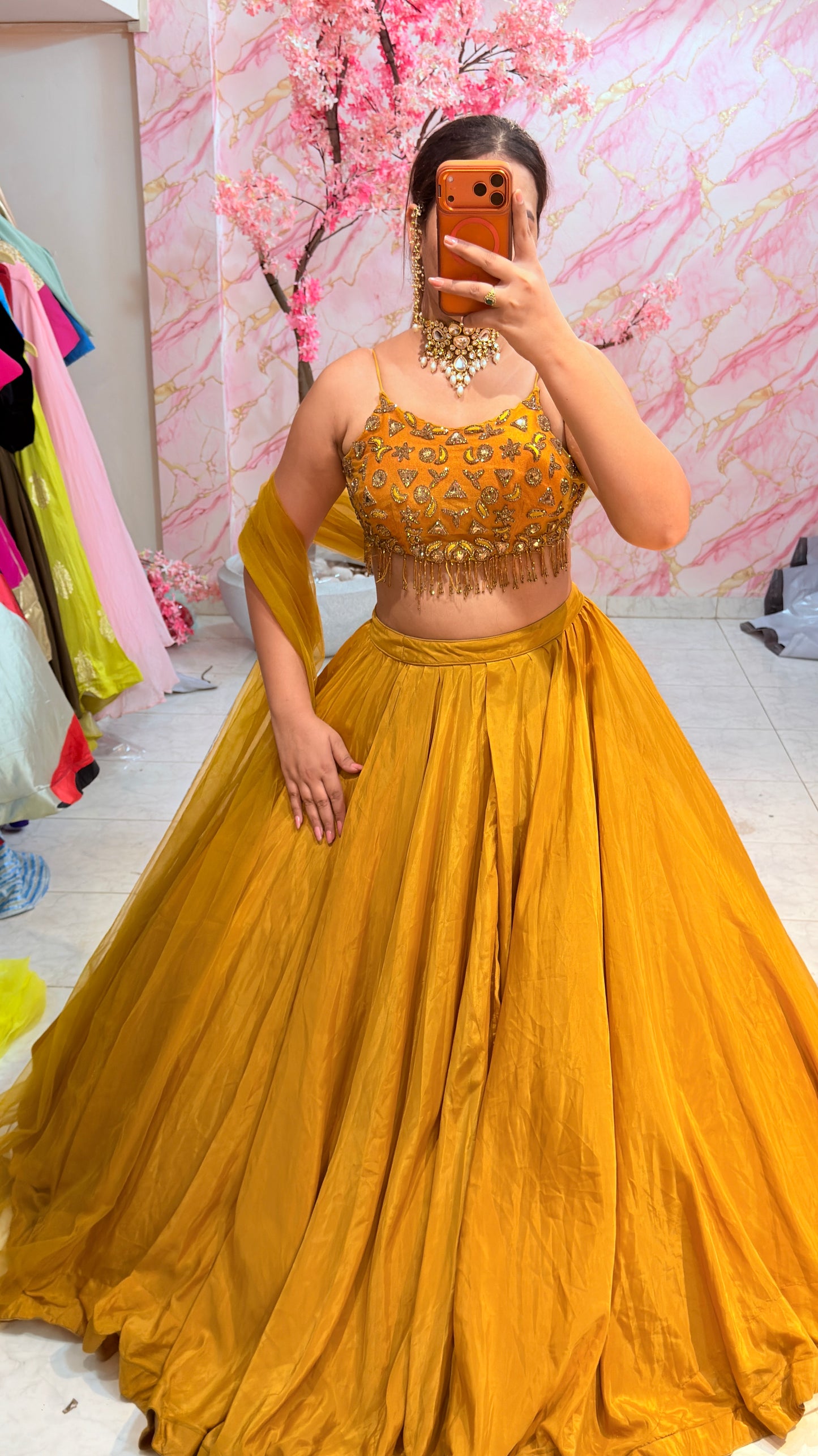 Embellished wedding lehenga 4064