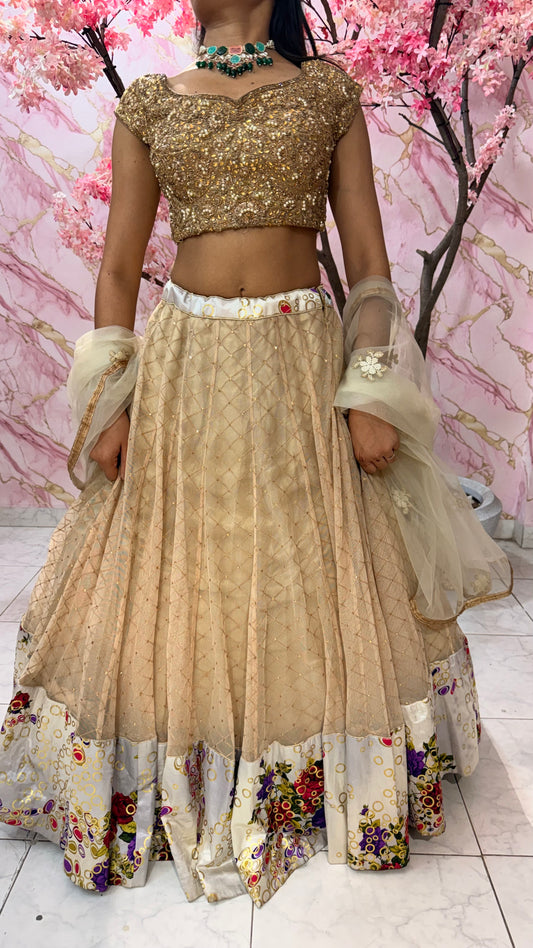 Embellished wedding lehenga 4047