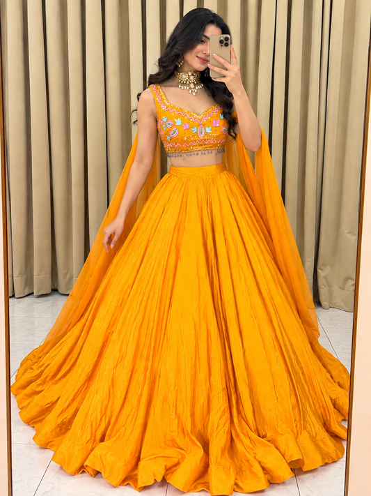 Mirror lehenga 4357