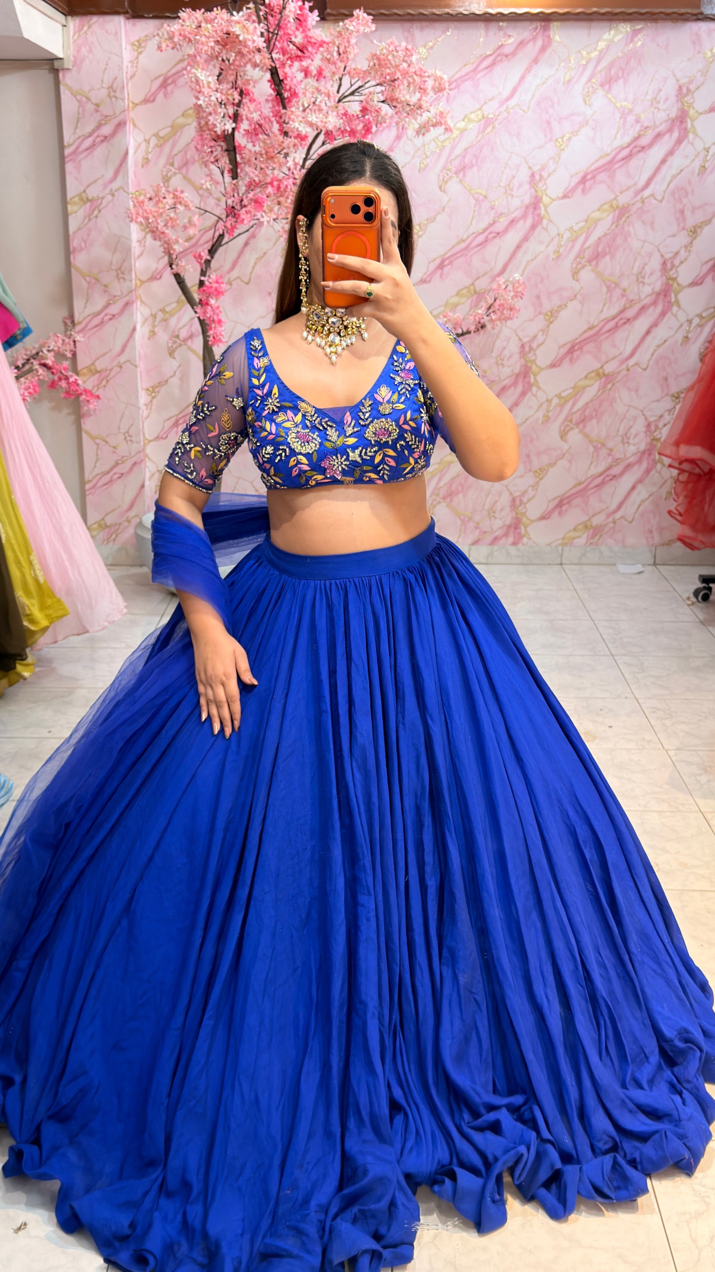 Embellished wedding lehenga 4087
