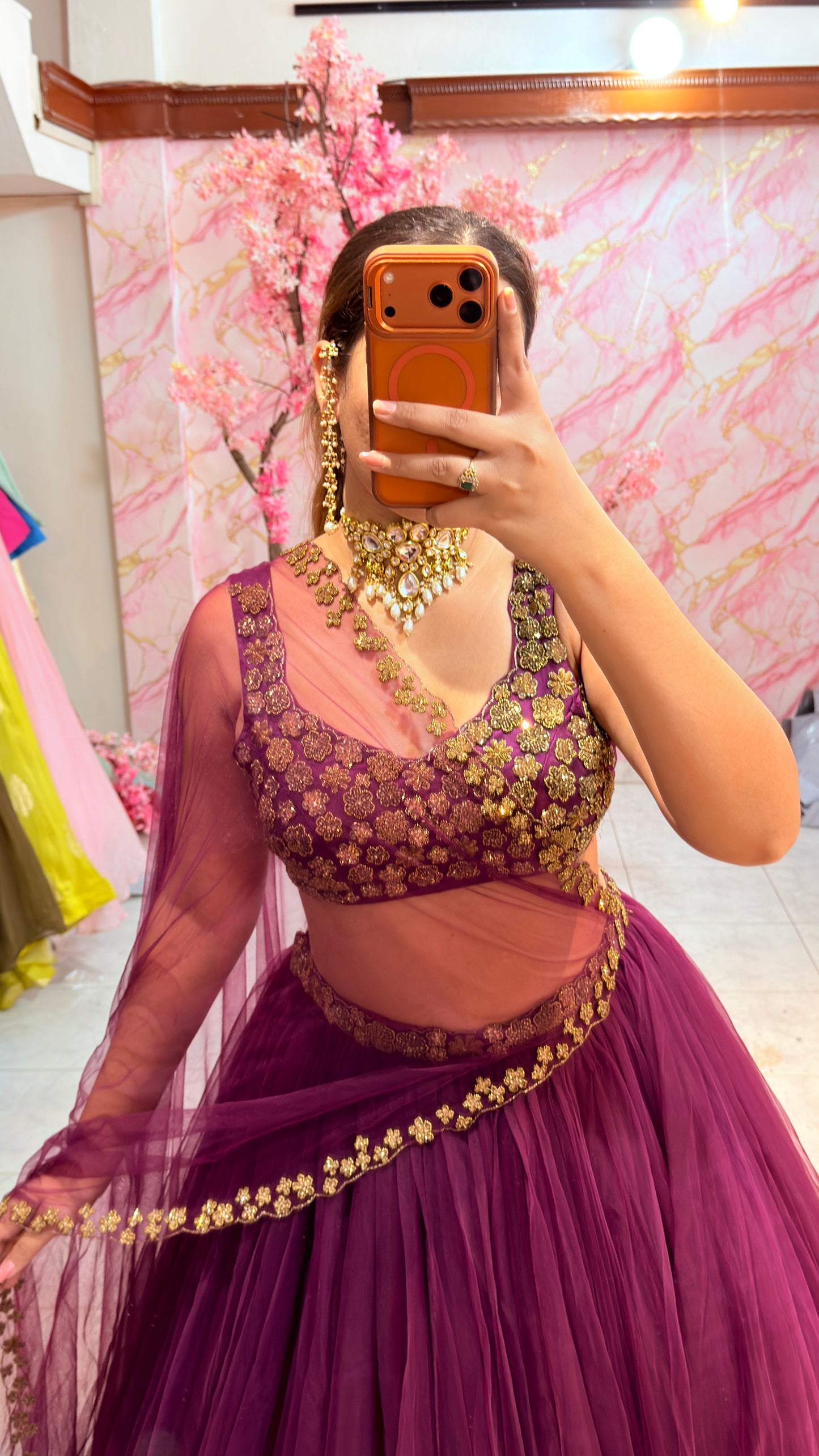 Embellished wedding lehenga 4065