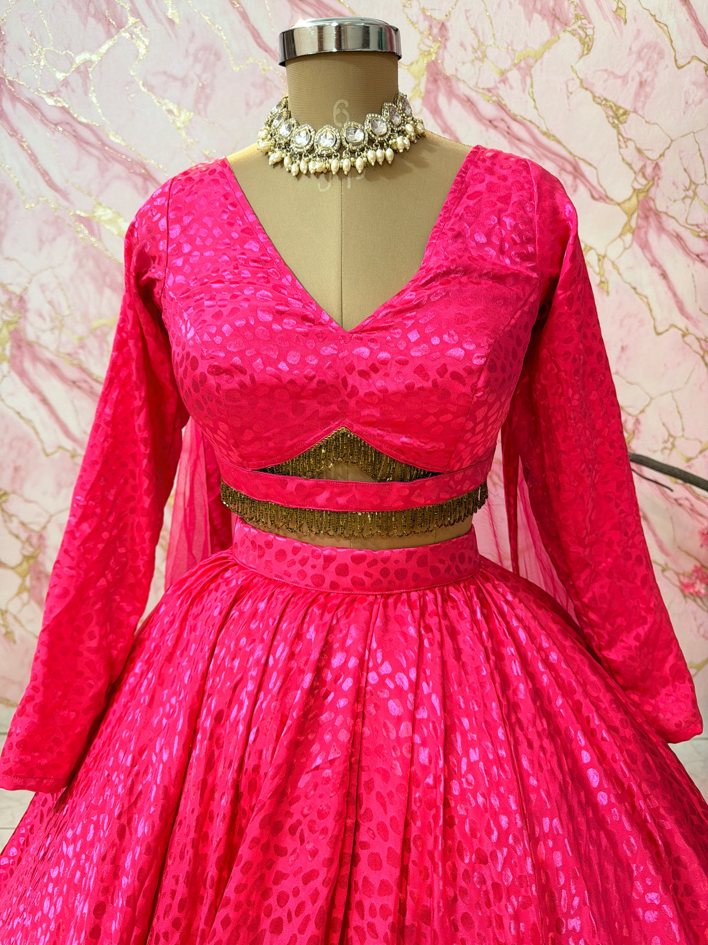 Embellished wedding lehenga 4109