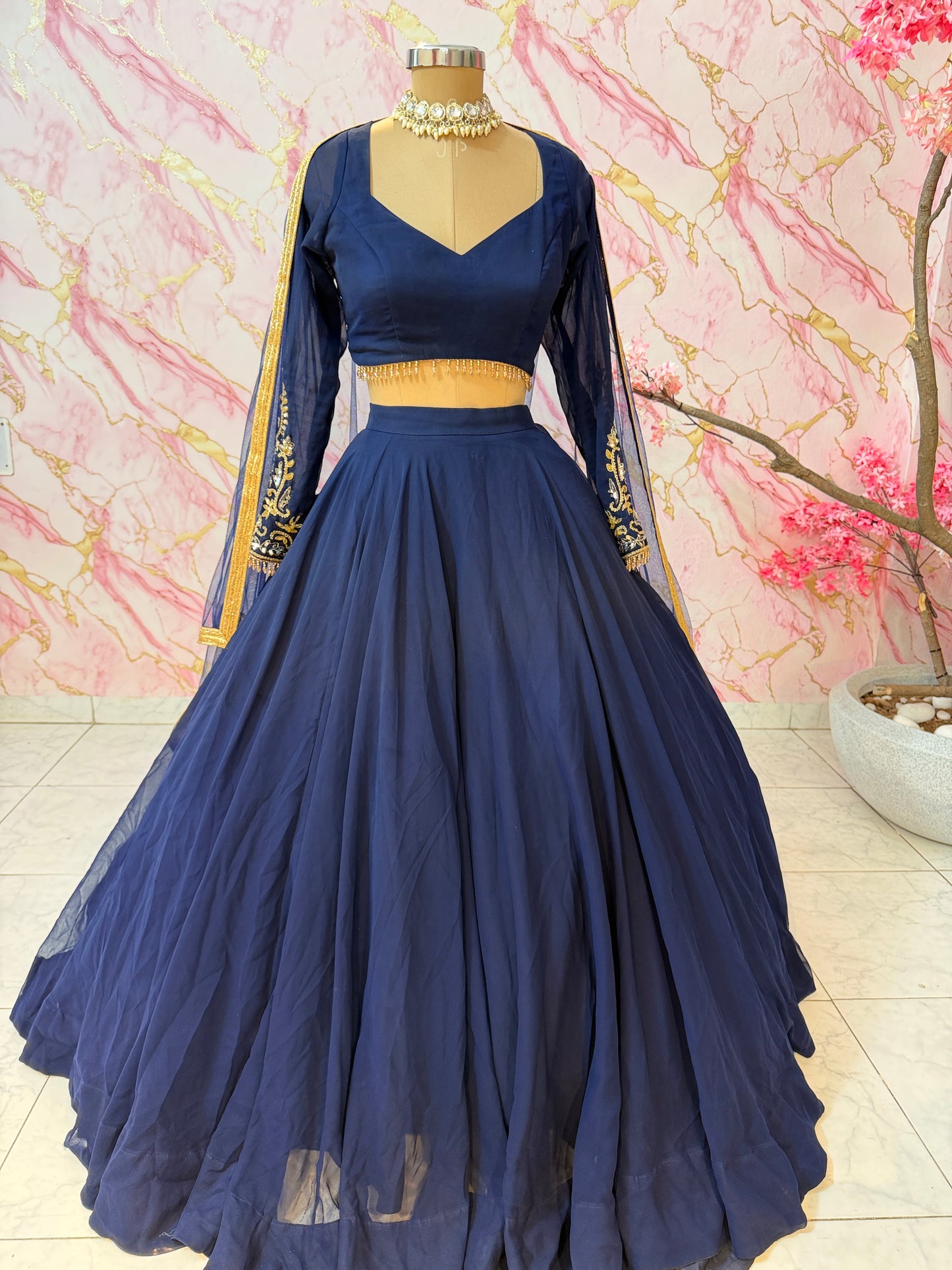 Embellished wedding lehenga 4141