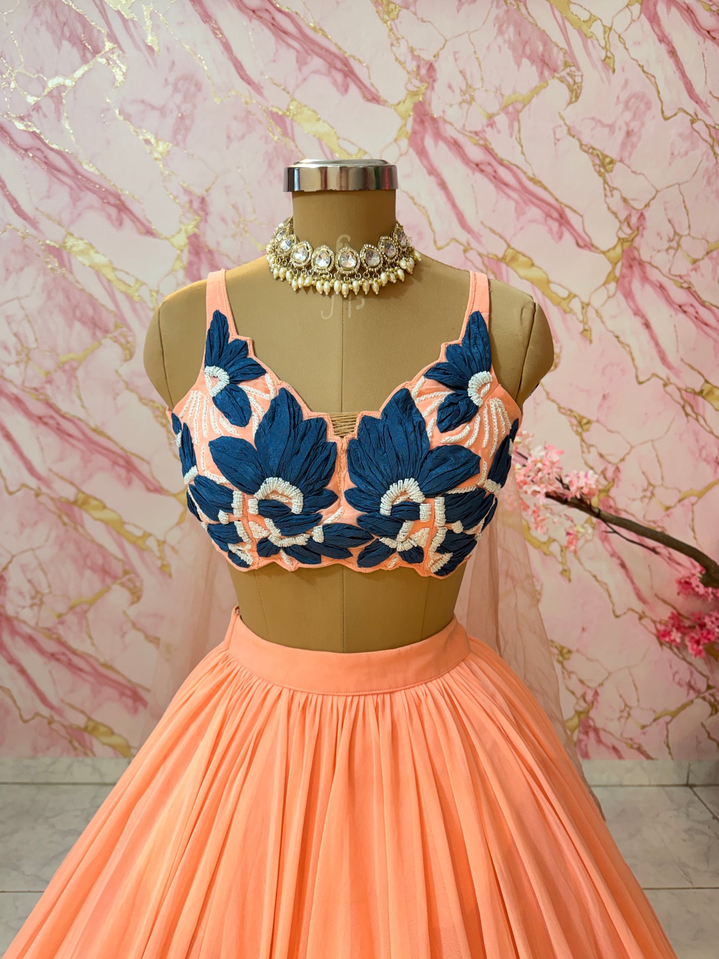 Embellished wedding lehenga 4142