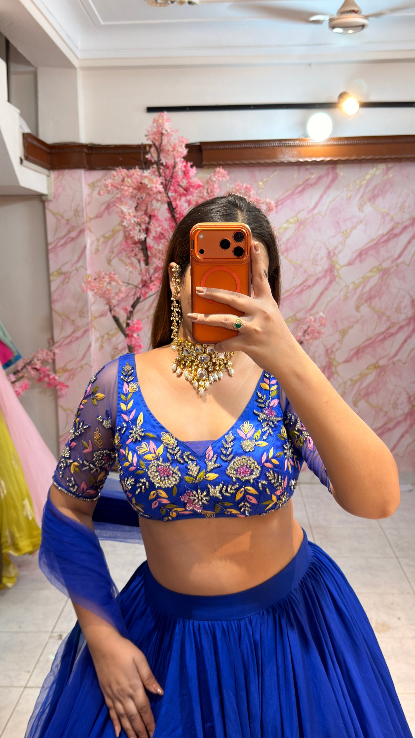 Embellished wedding lehenga 4087