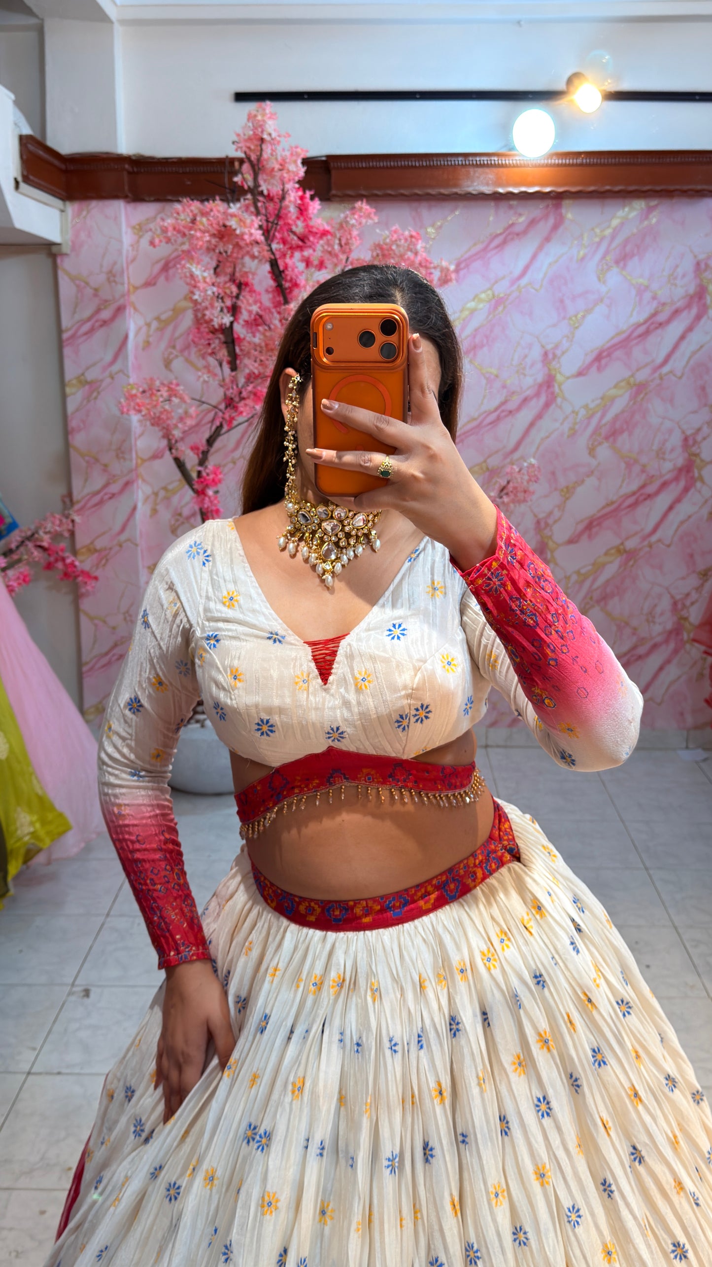 Embellished wedding lehenga 4082