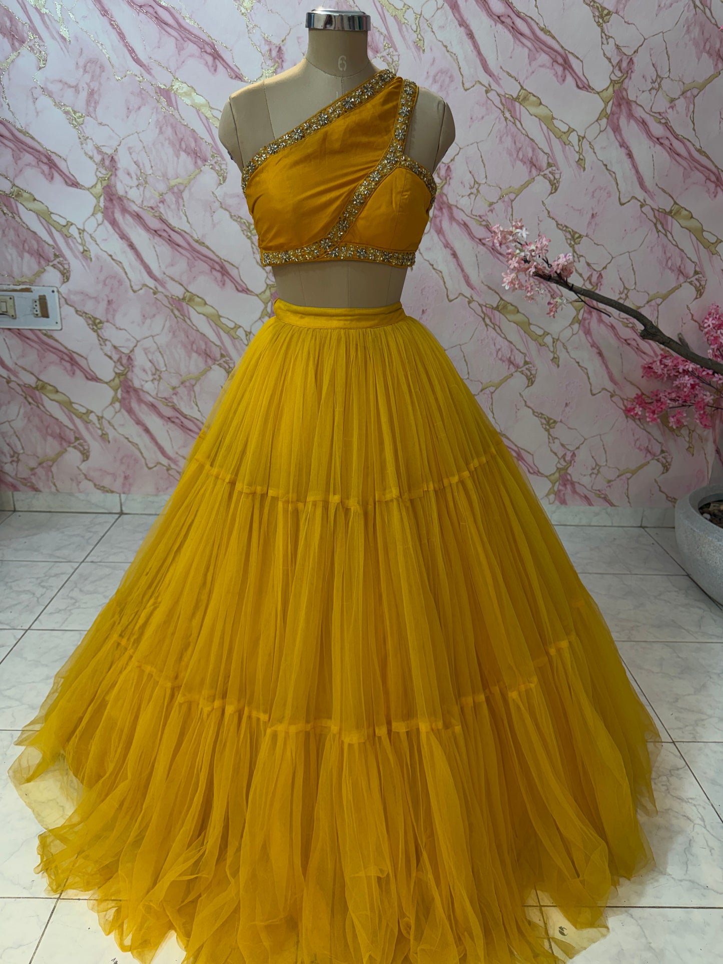 Embellished wedding lehenga 4145